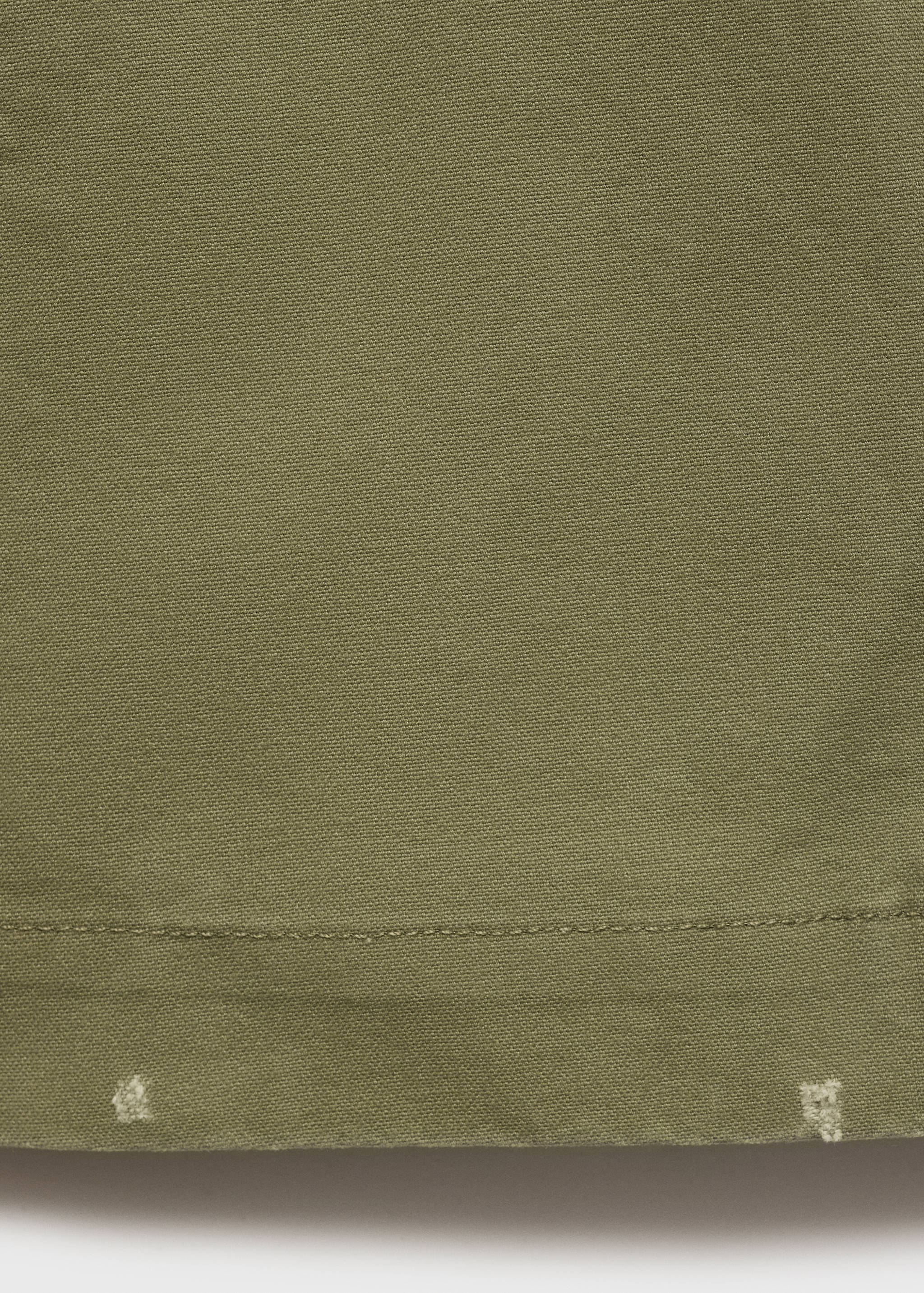 Veste en coton à col contrasté - Détail de l'article 0