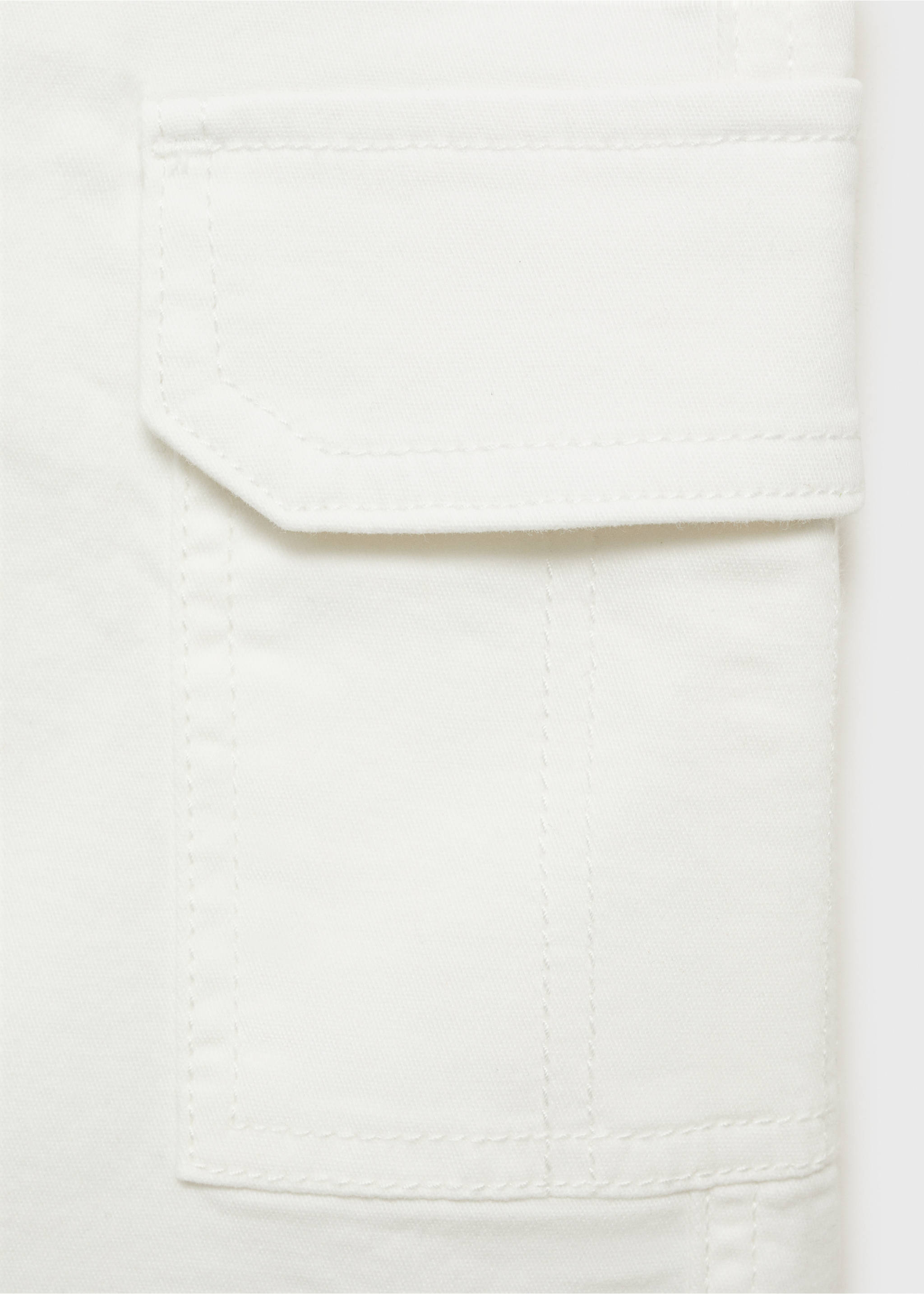 Bermudas algodón cargo - Detalle del artículo 0, Blanco. Ref: 87075945-00.