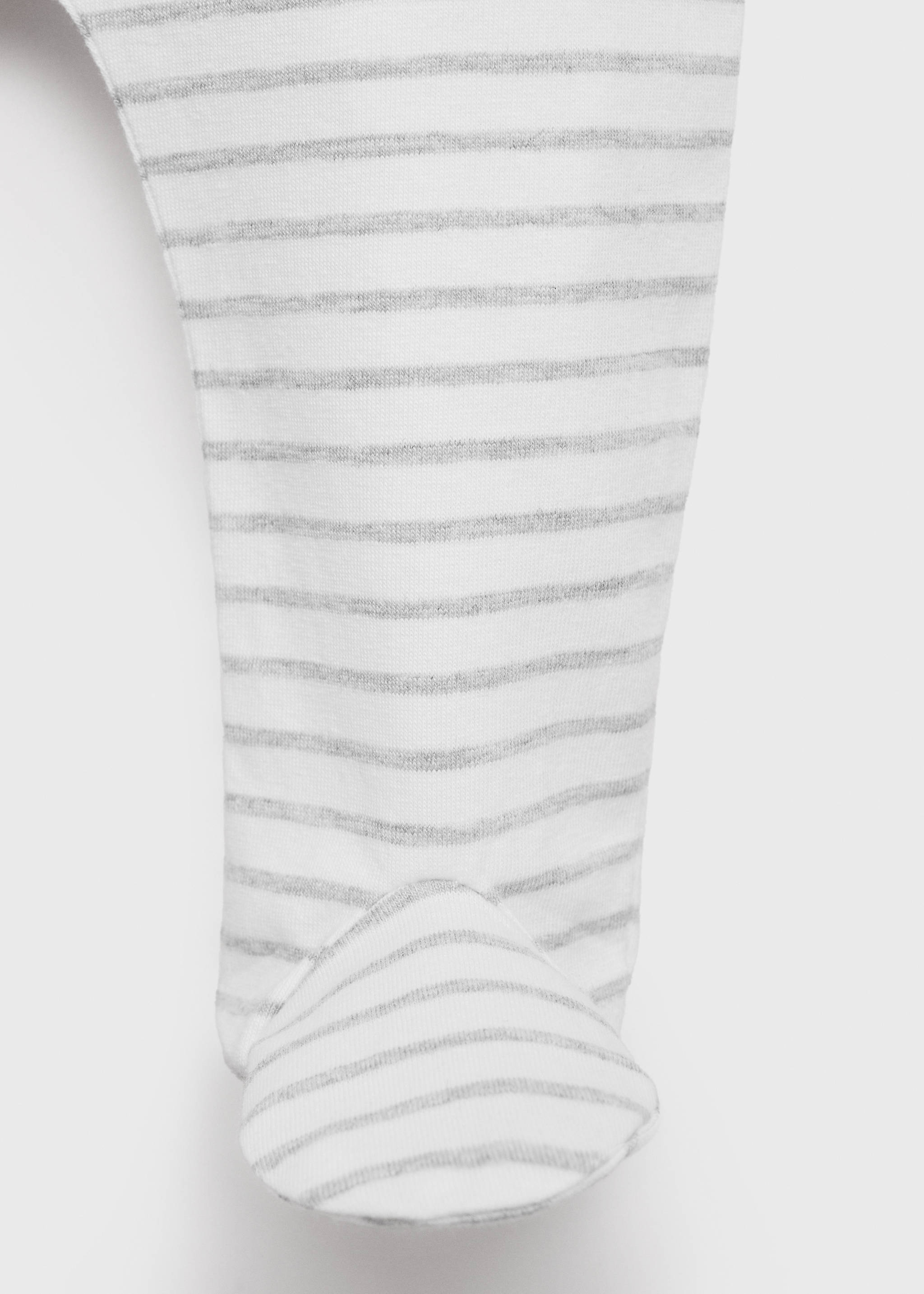 Knit striped footed trousers - Details of the article 8