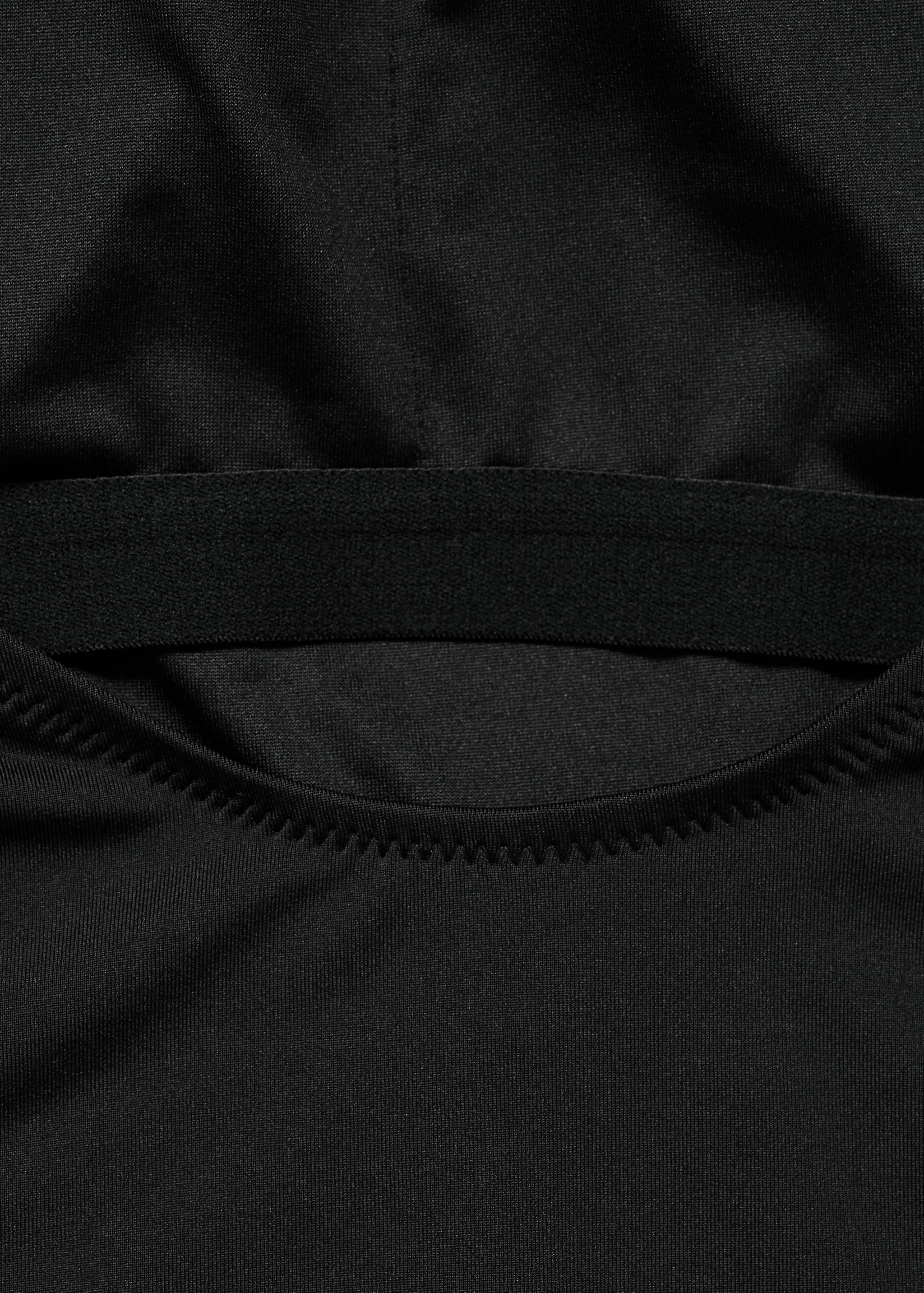 Asymmetrical swimsuit with gathered detail - Details of the article 0