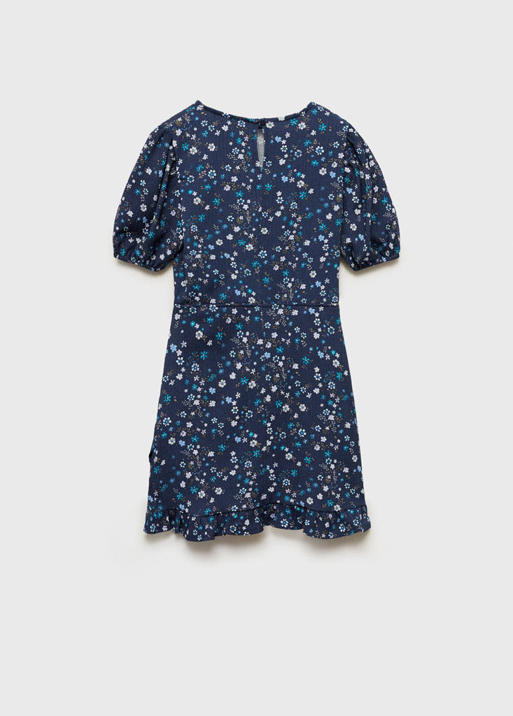 Short floral dress — Dark Navy