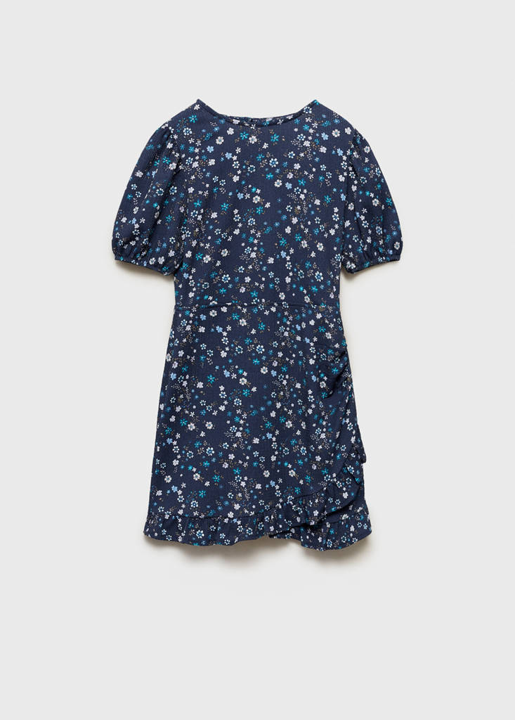 Short floral dress — Dark Navy
