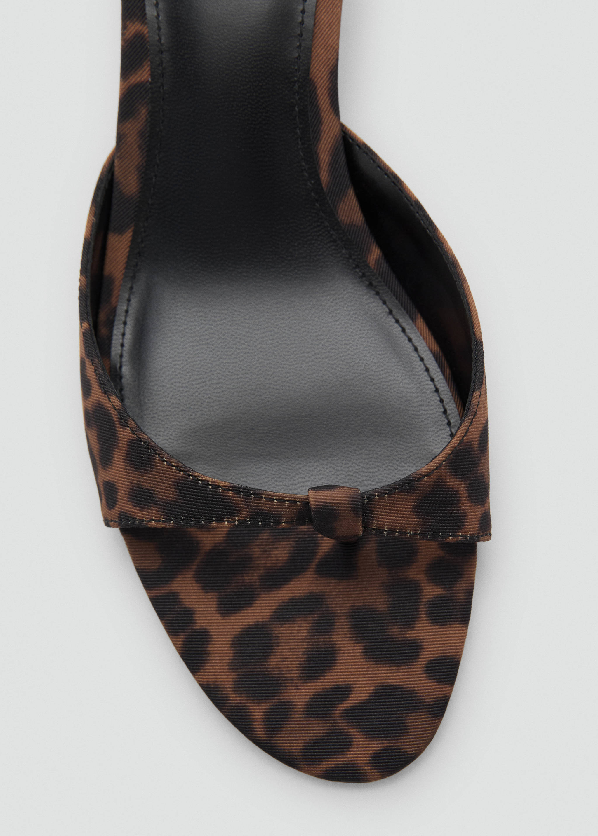 Animal-print kitten heel sandal - Details of the article 1