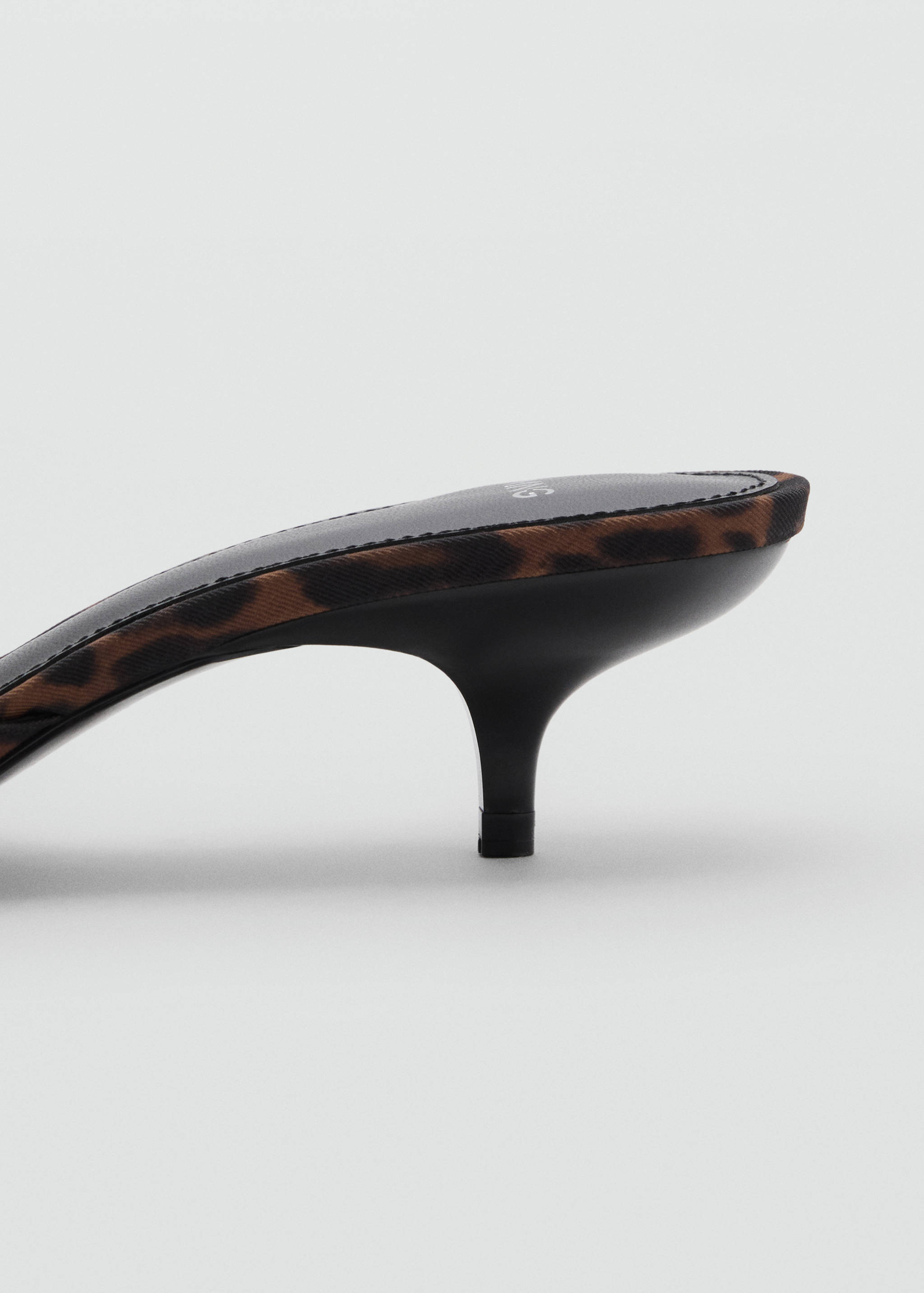 Animal-print kitten heel sandal - Details of the article 2