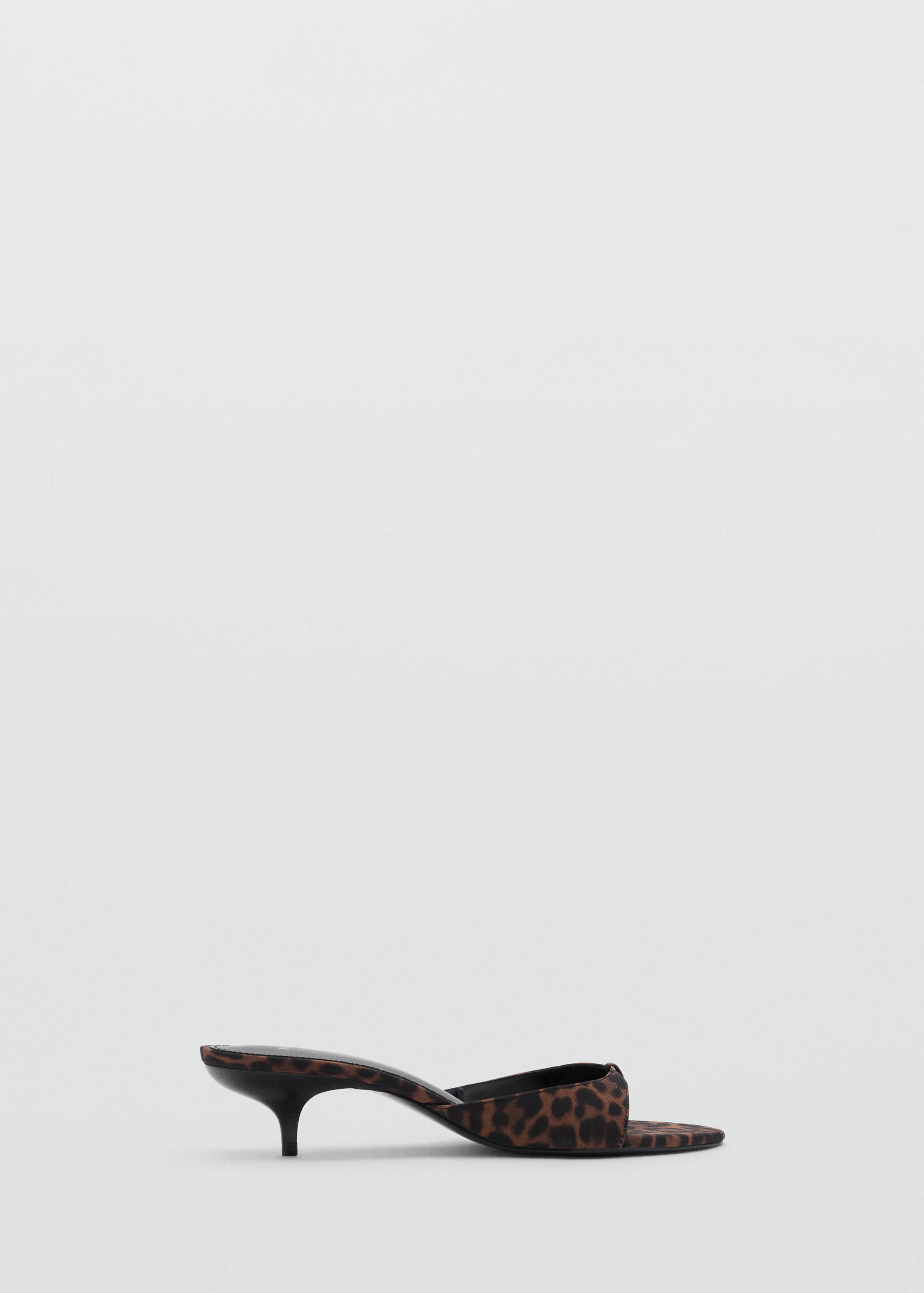 Animal-print kitten heel sandal - Article without model