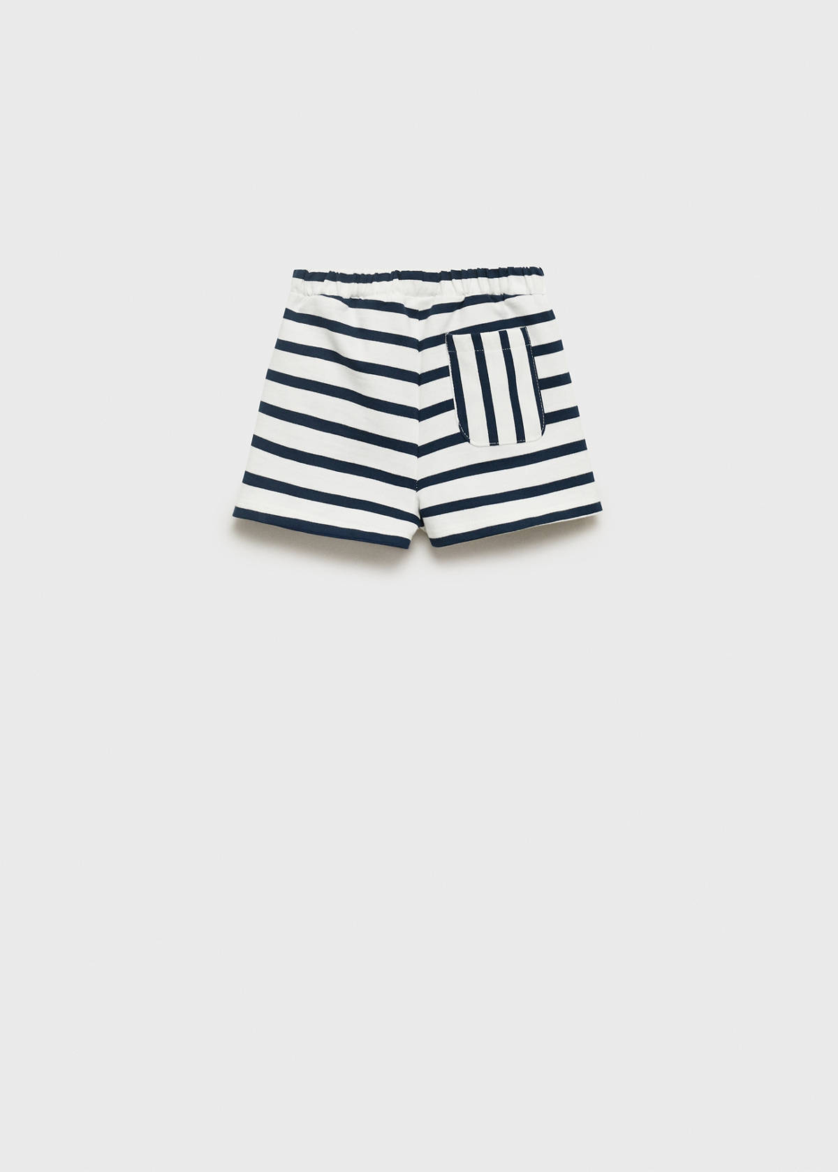 Stripe-print shorts — Dark Navy