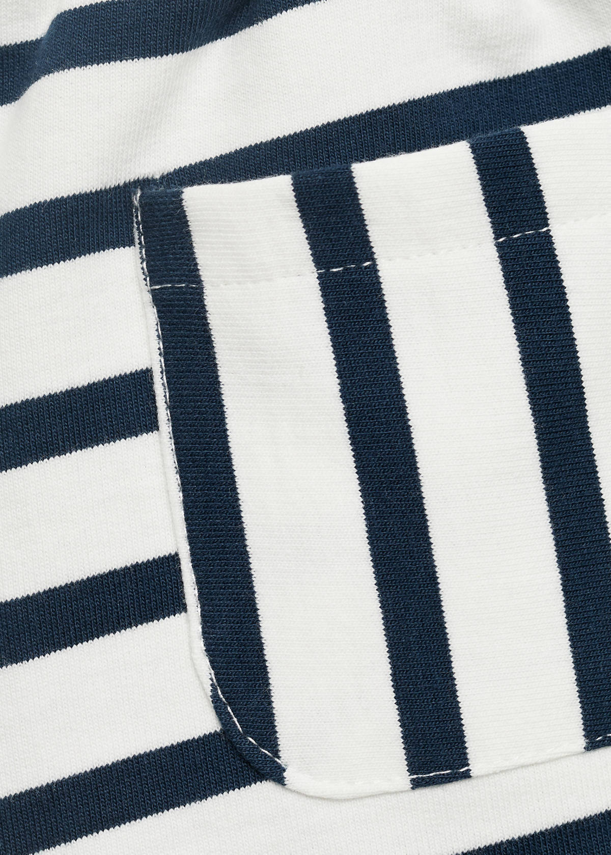 Stripe-print shorts — Dark Navy
