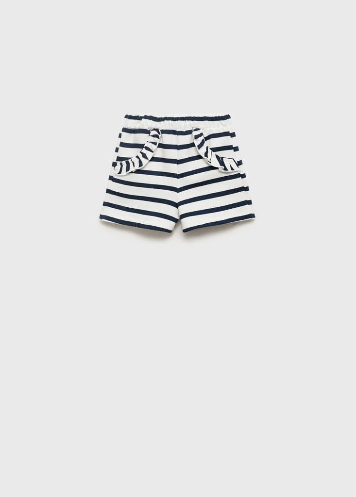 Stripe-print shorts — Dark Navy