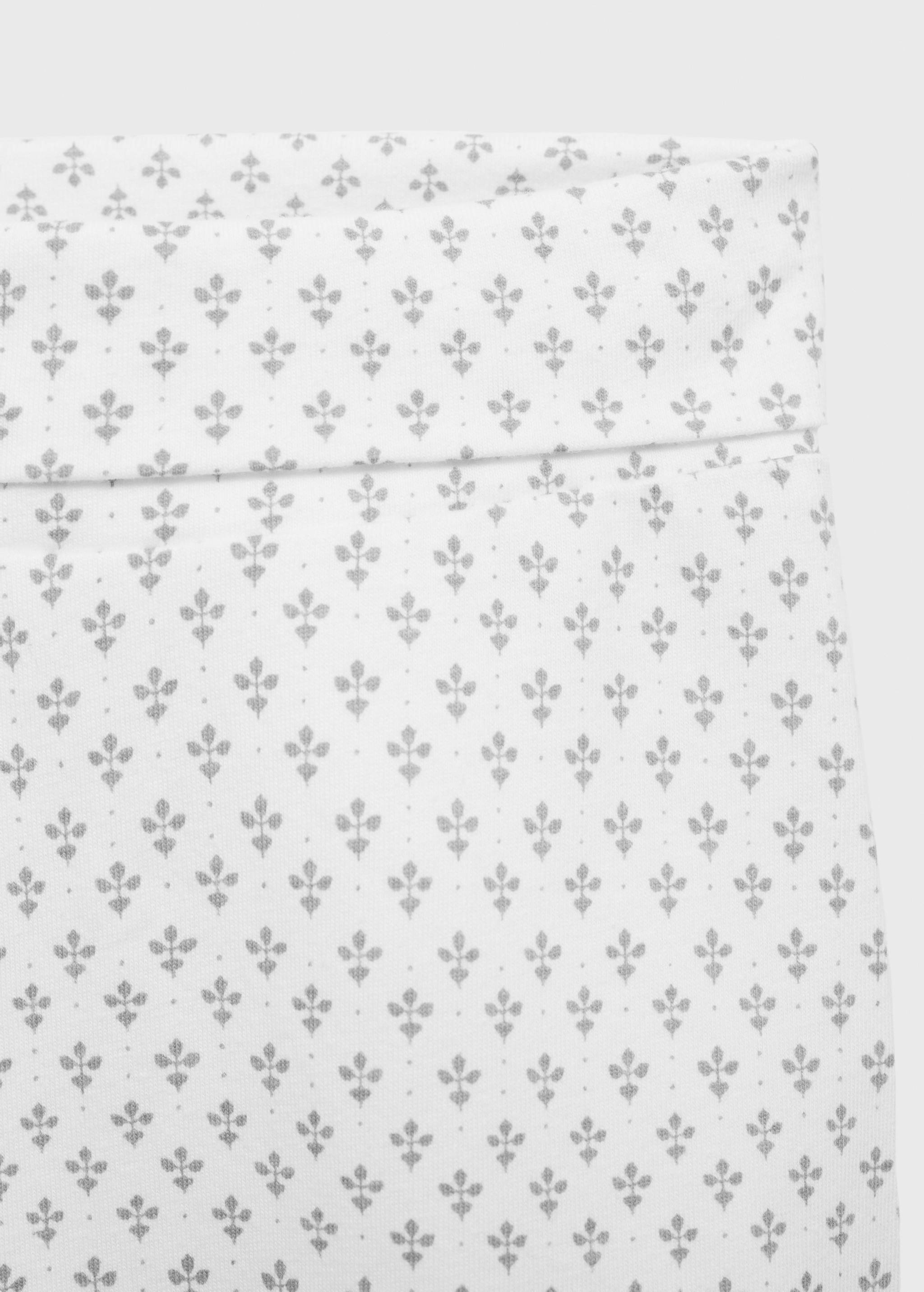 Pantalon à pieds coton imprimé - Détail de l'article 8