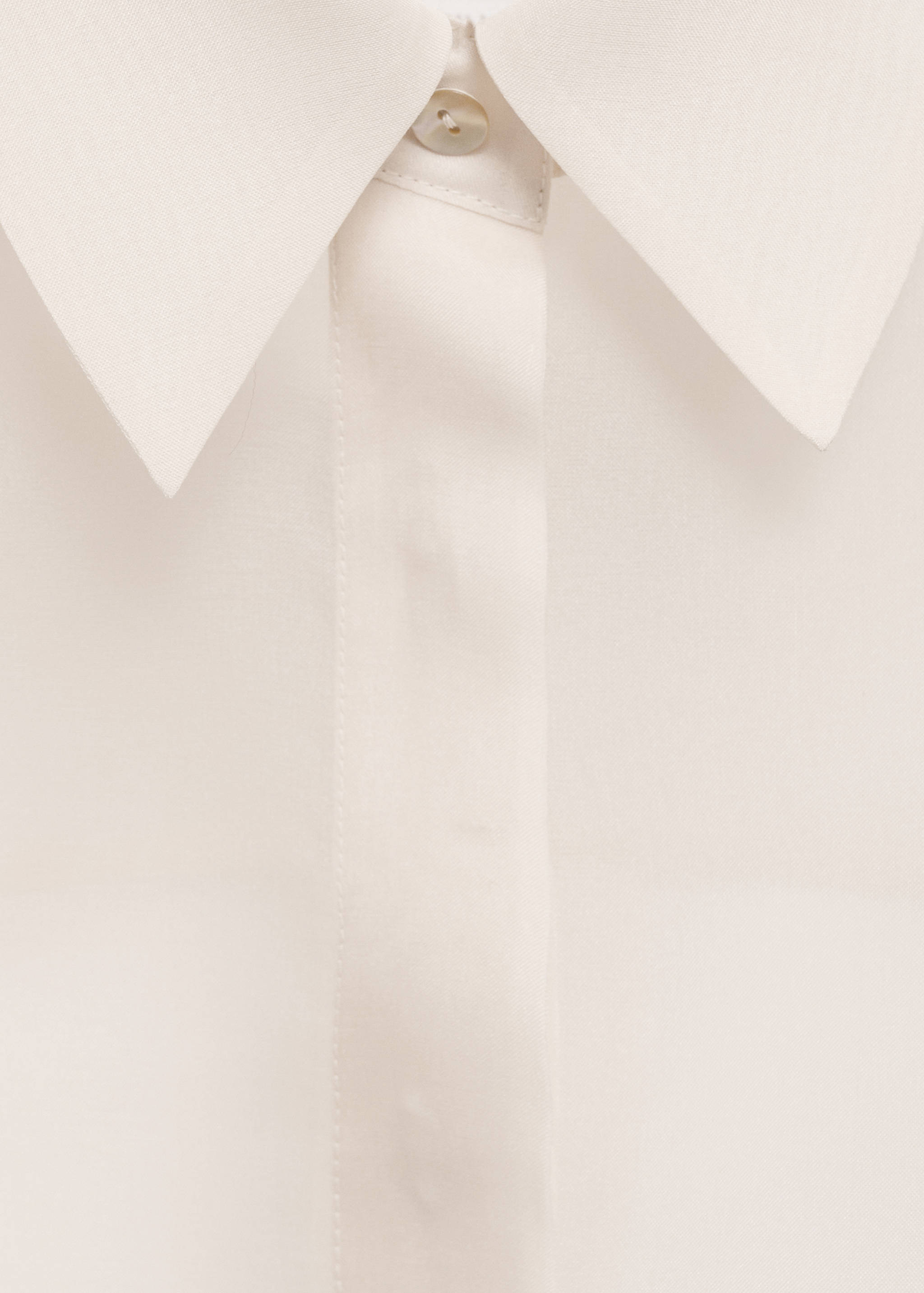 Semi-transparent silk organza shirt - Details of the article 8