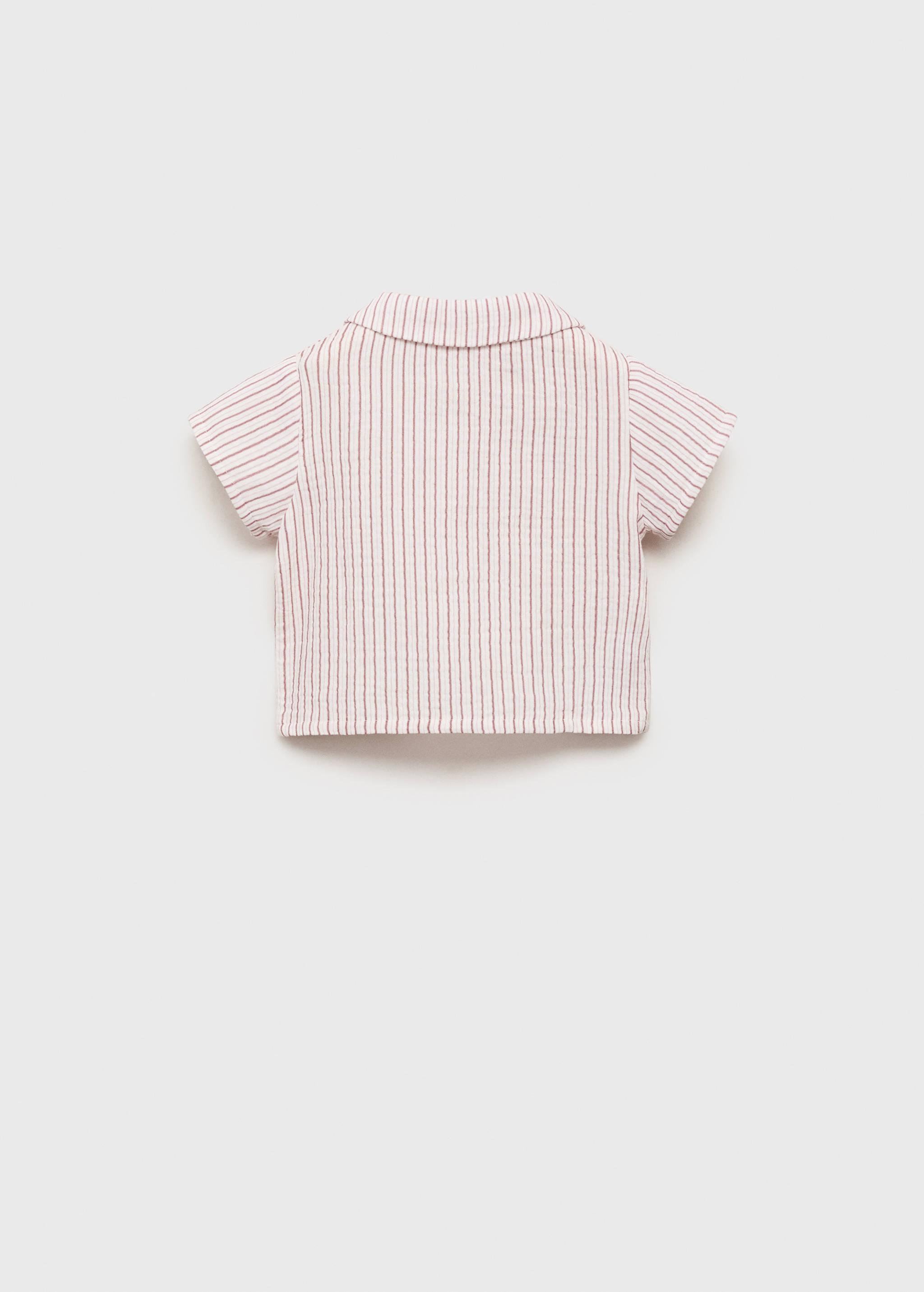 Striped cotton shirt - Reverse of the article
