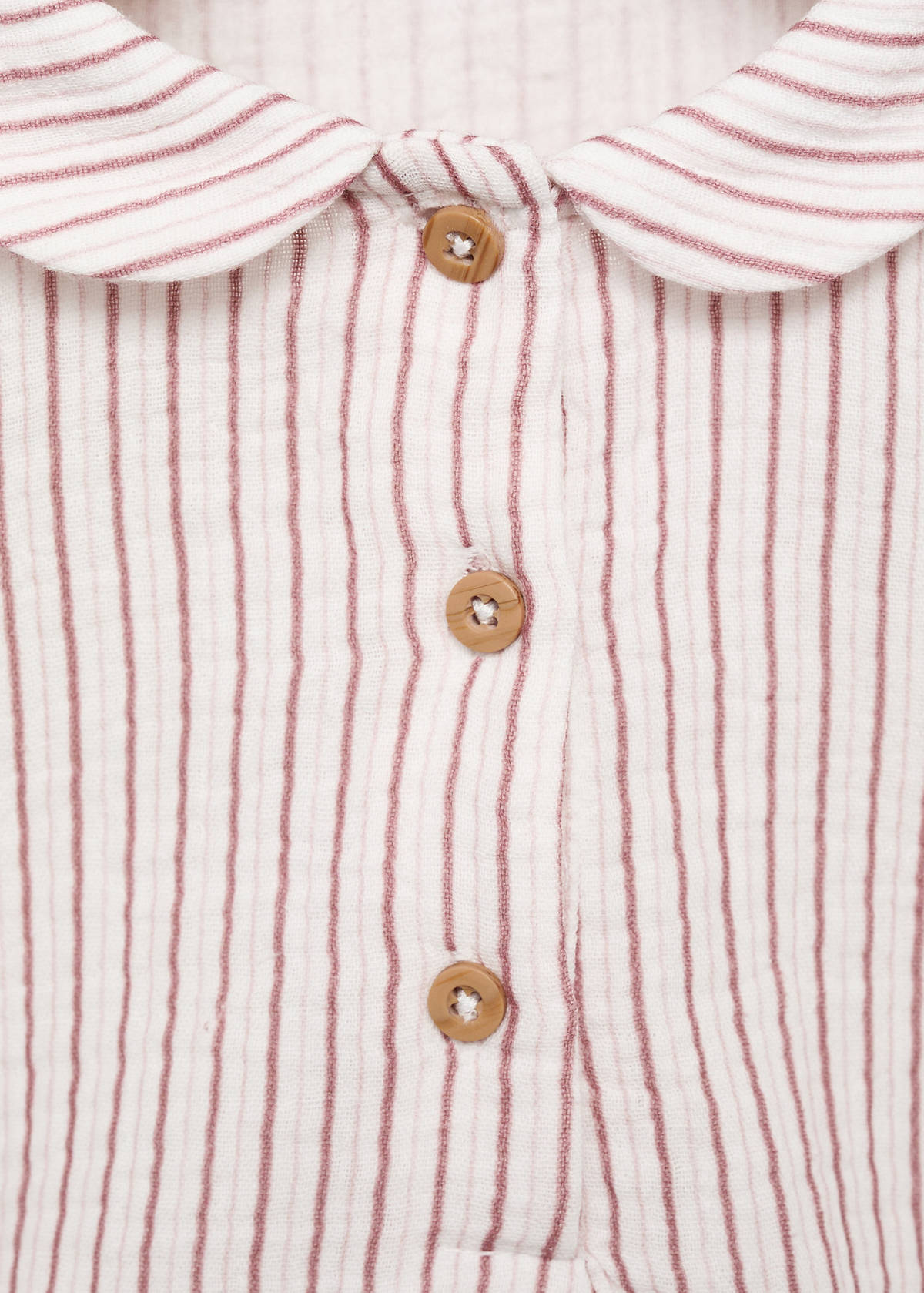 Striped cotton shirt — Pink
