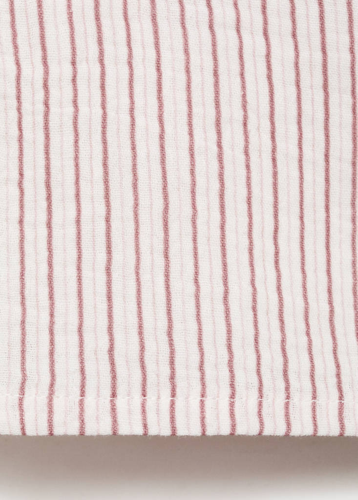 Striped cotton shirt — Pink