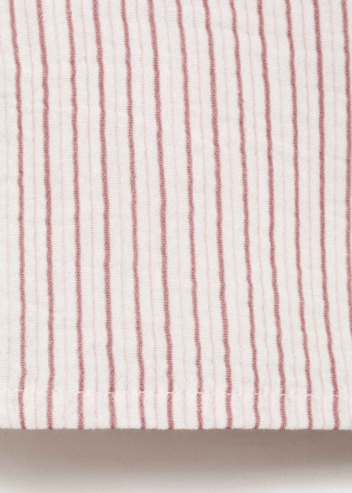 Striped cotton shirt — Pink