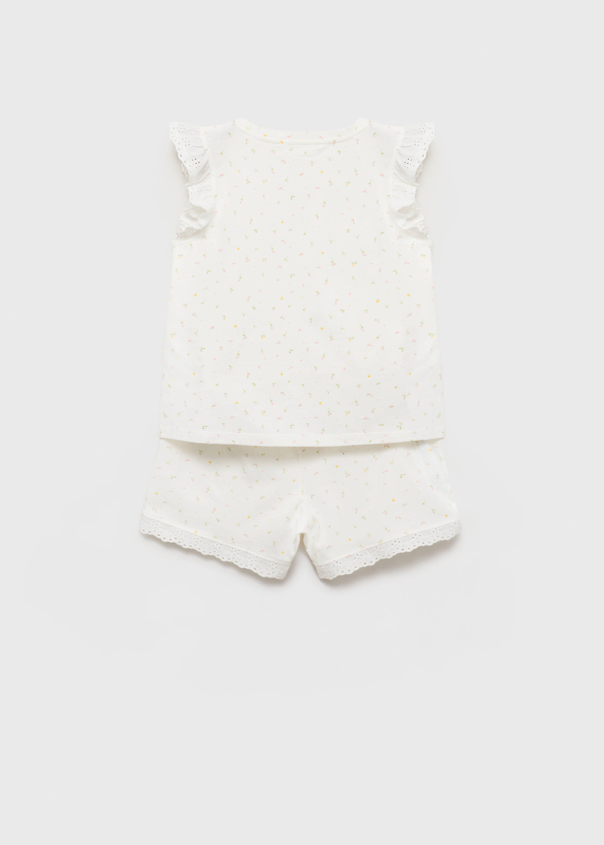 Floral cotton pyjamas - Reverse of the article