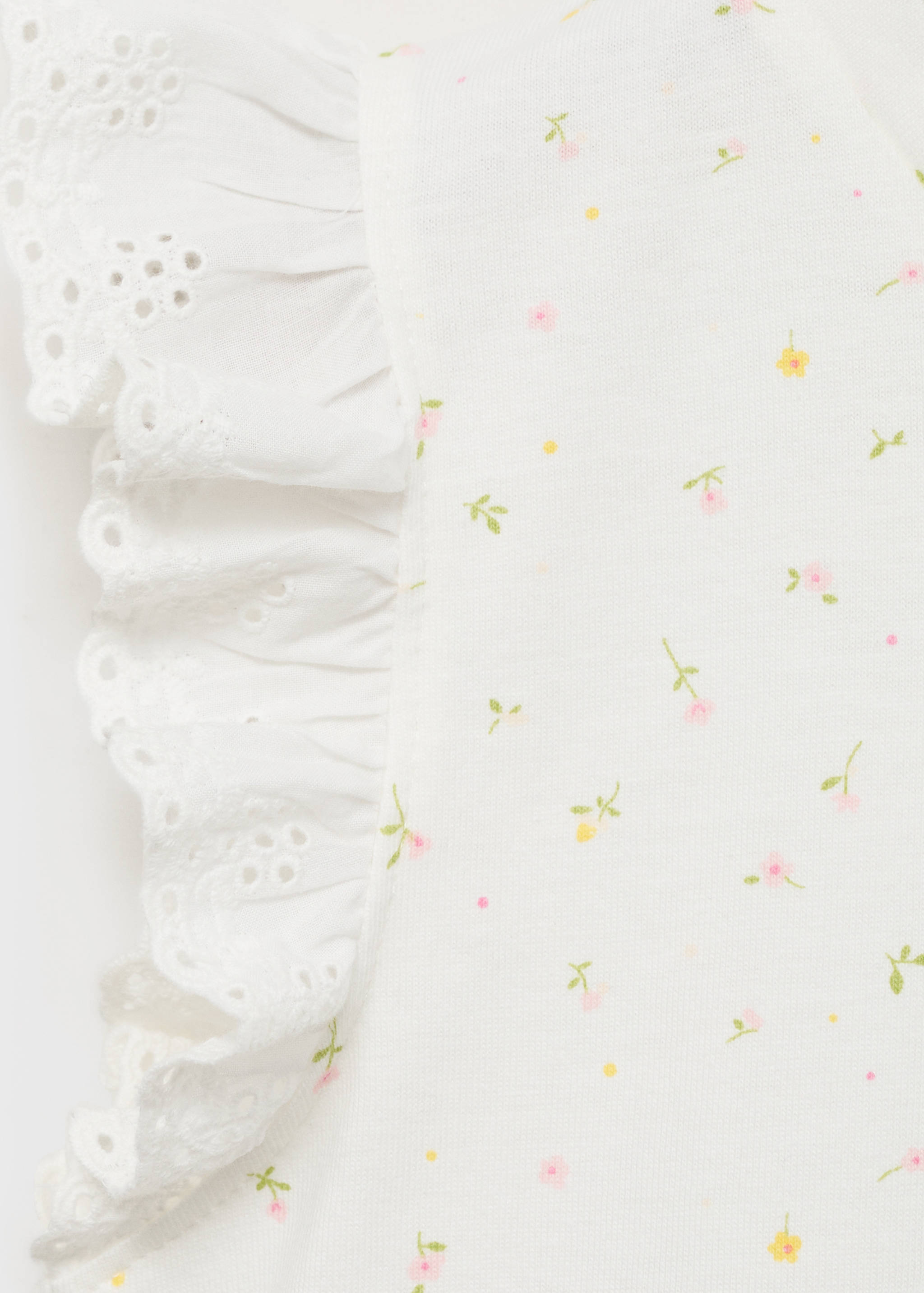 Floral cotton pyjamas - Details of the article 0