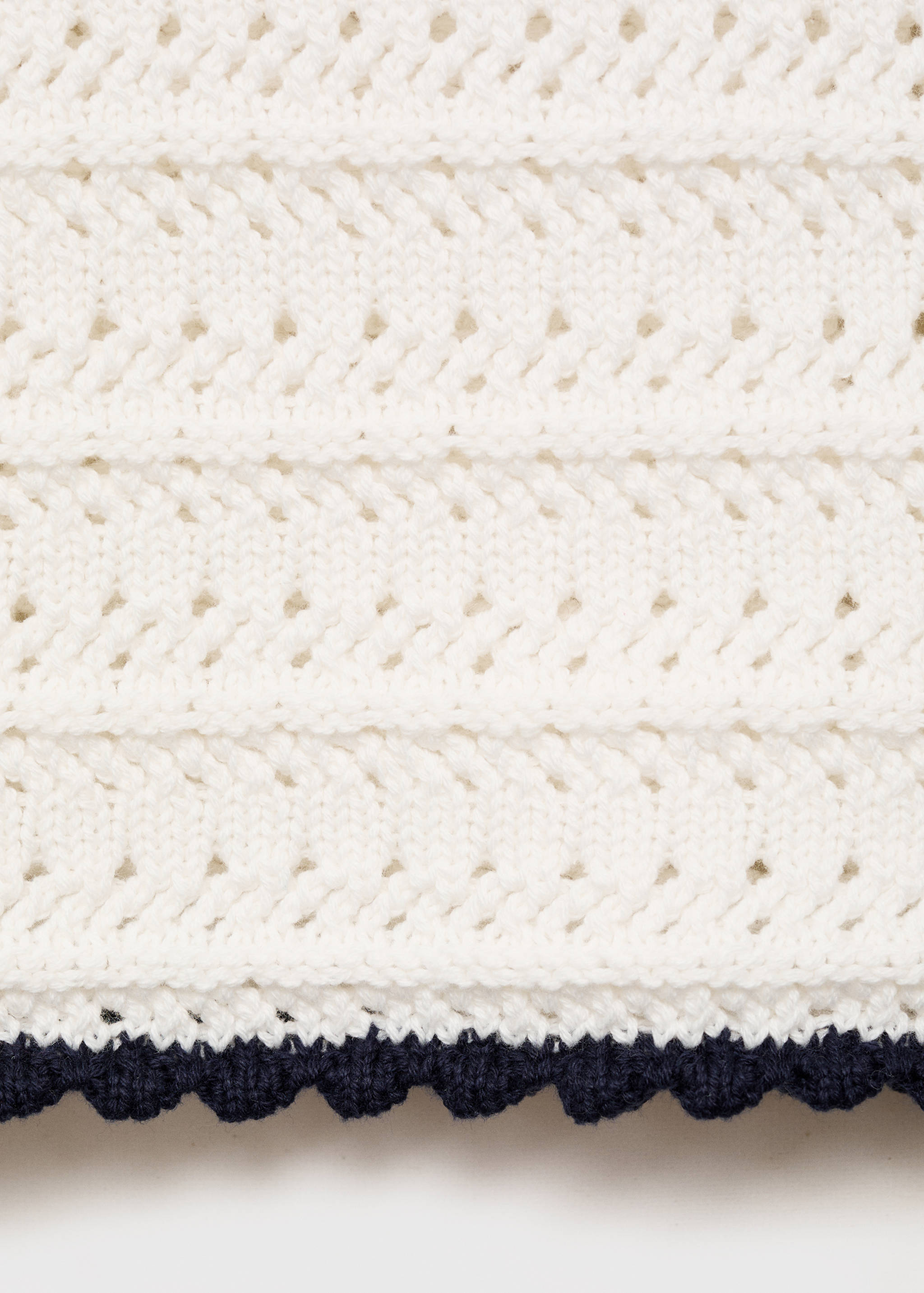 Kontrast yüzeyli triko bluz - Ürün detayı 0