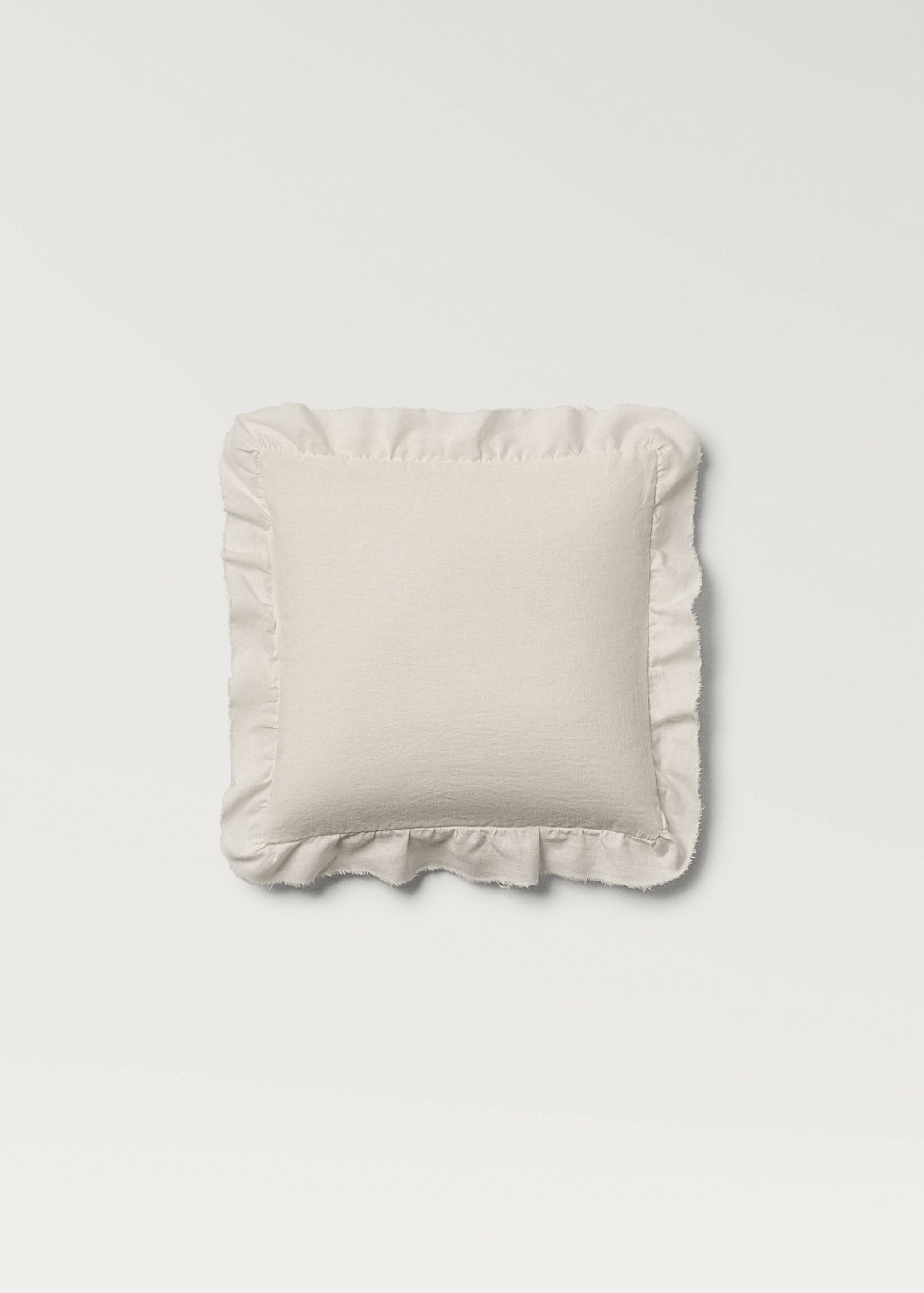 Dječja ukrasna jastučnica s volanima od lana i pamuka 30 x 30 cm - Artikl bez modela