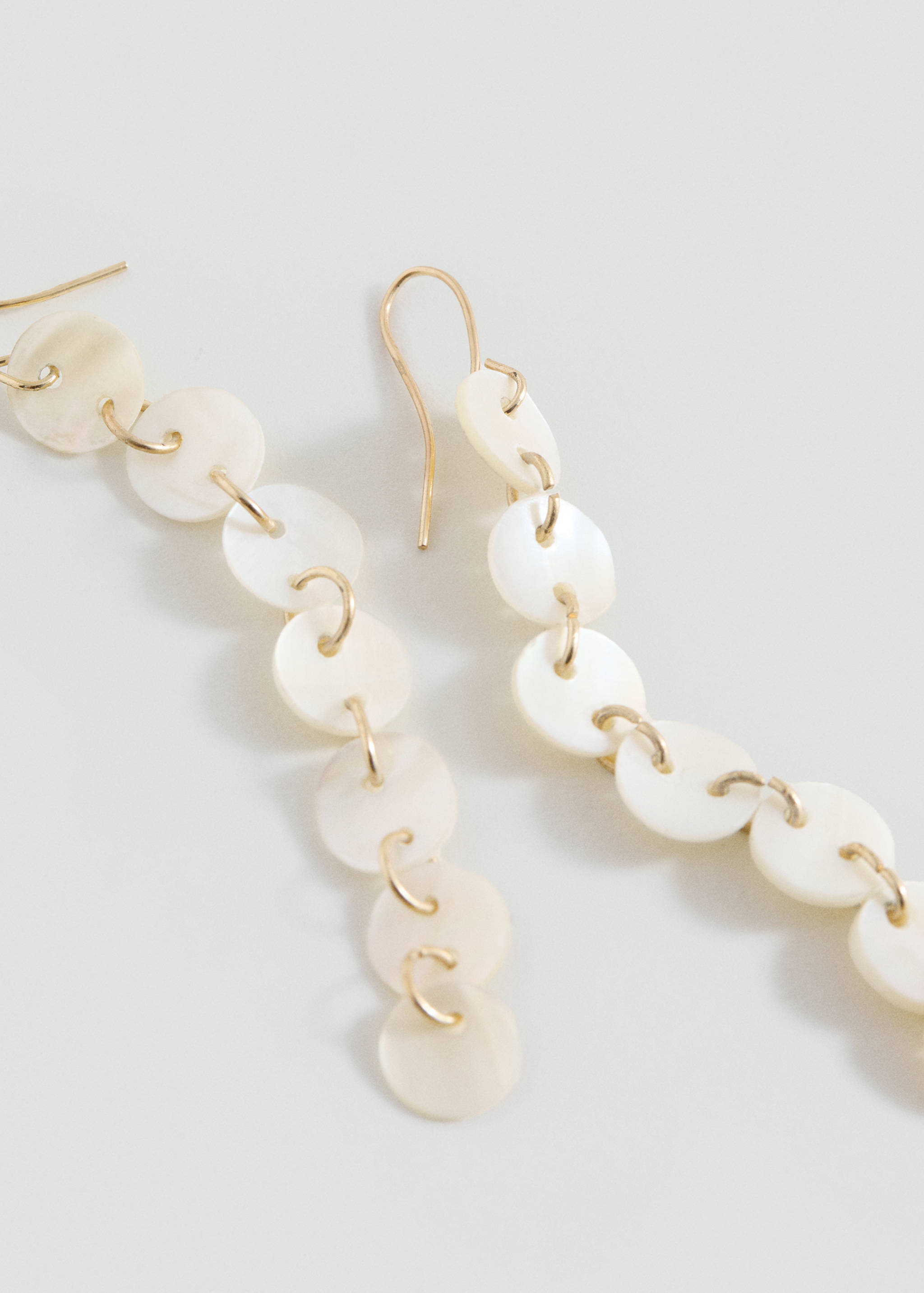 Nacre earrings - Medium plane