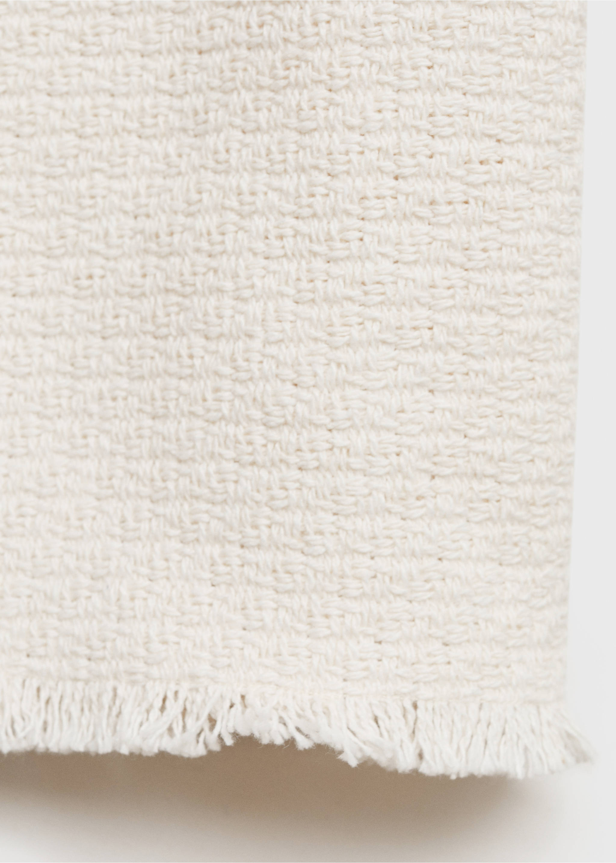 Chaqueta crop textura - Detalle del artículo 0, Blanco roto. Ref: 87075984-00.