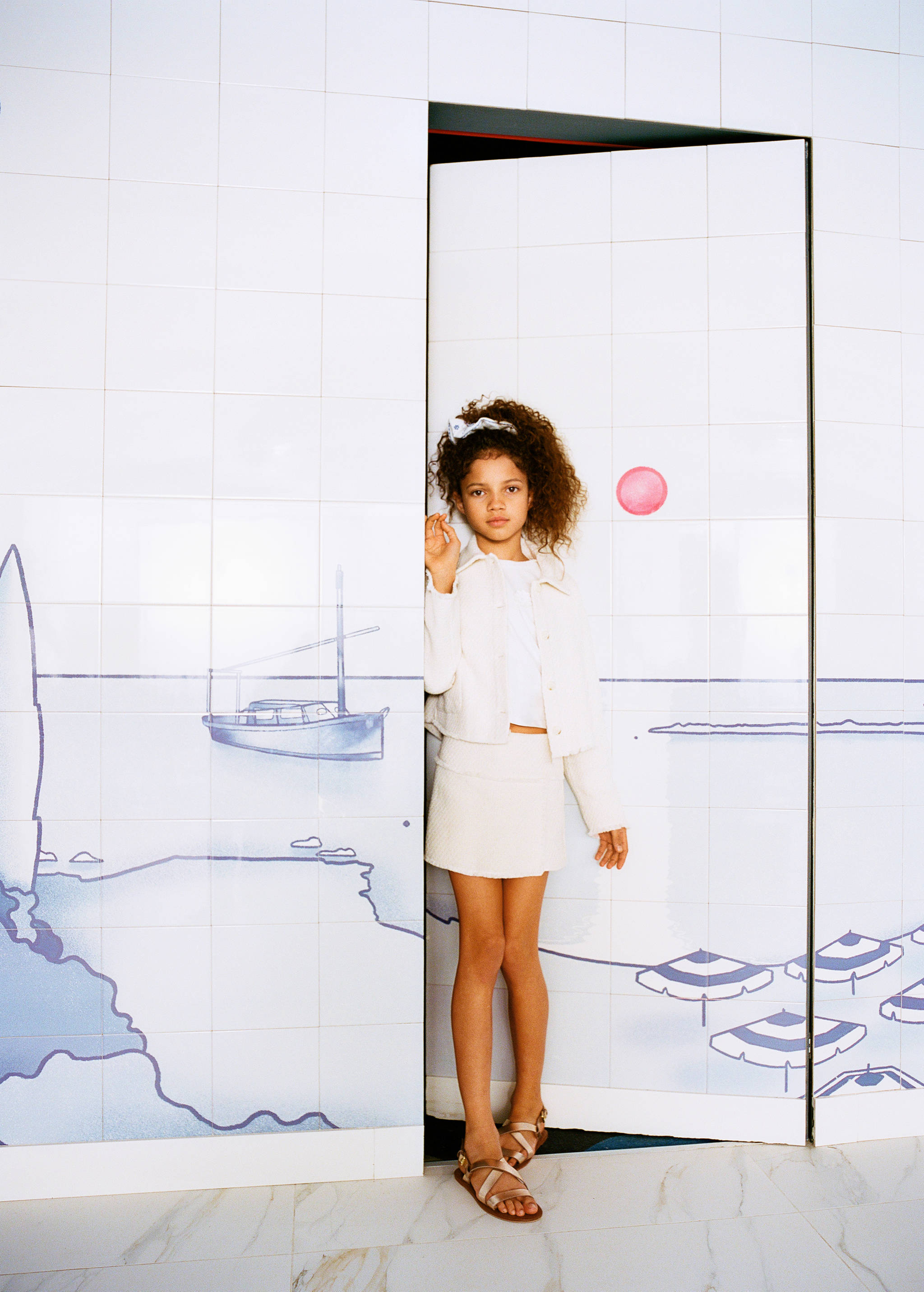 Cropped textured jacket - Details of the article 5