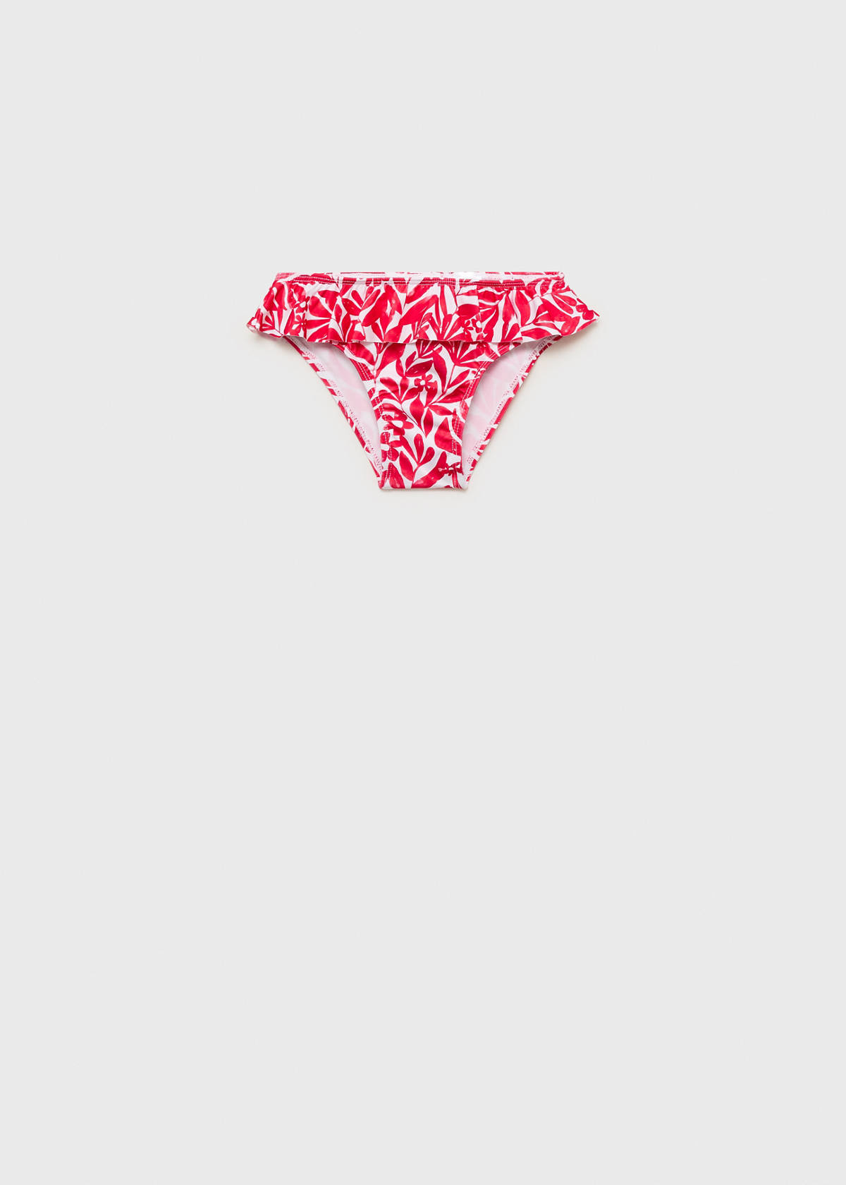 Bikini bottoms with ruffles — Red