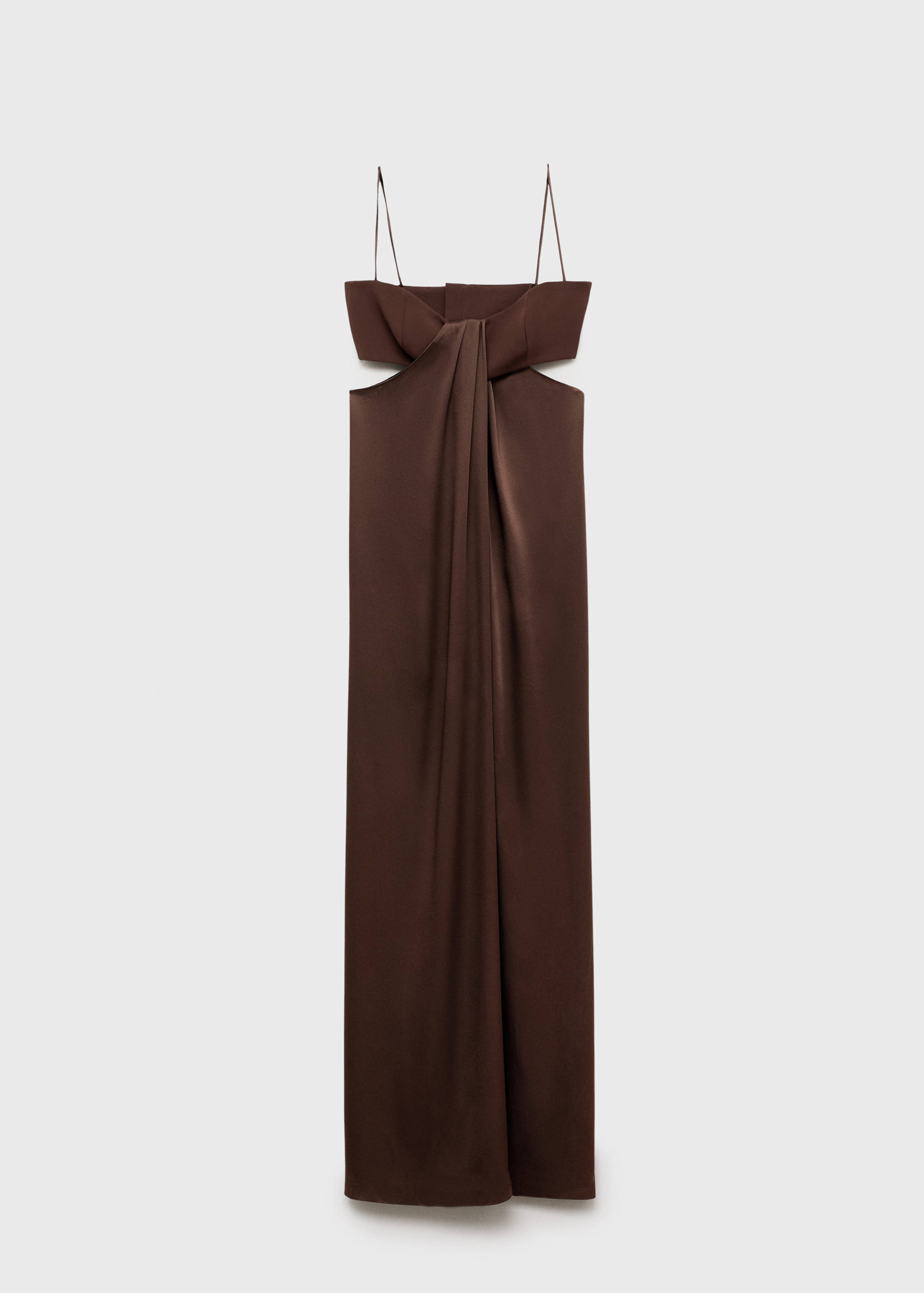 Satin dress with side slits - Article without model