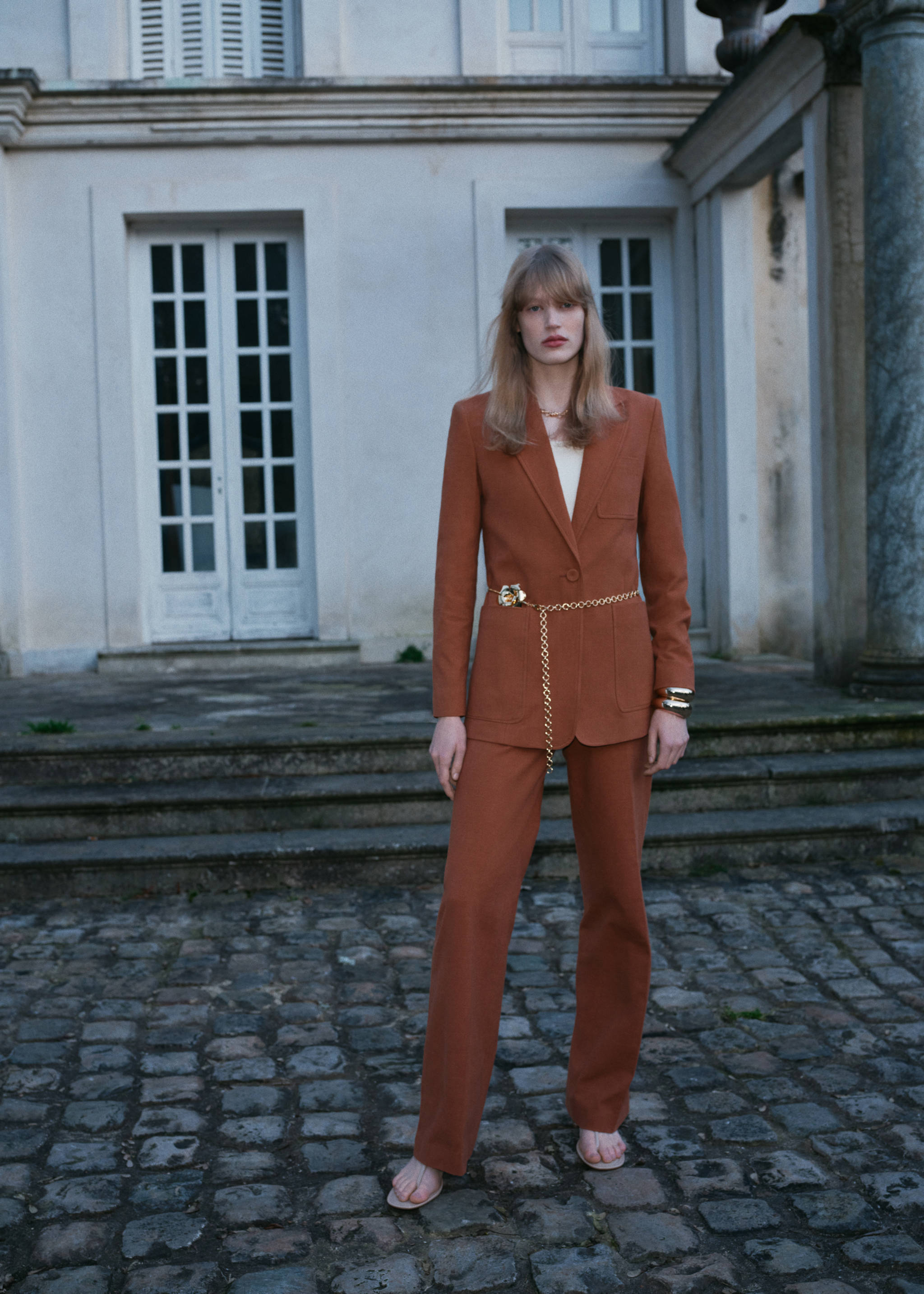 Cotton and linen-blend suit pants - Details of the article 7