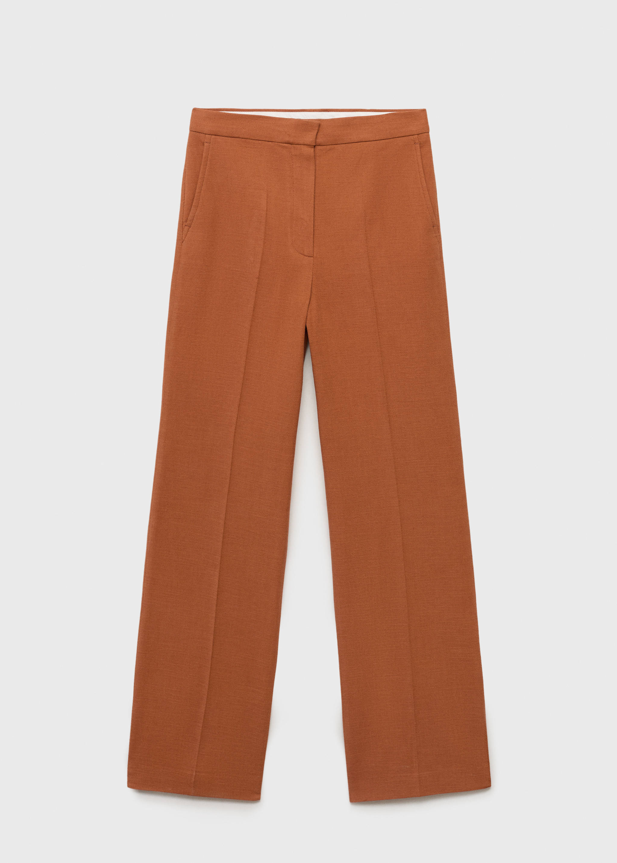 Cotton and linen-blend suit pants - Article without model