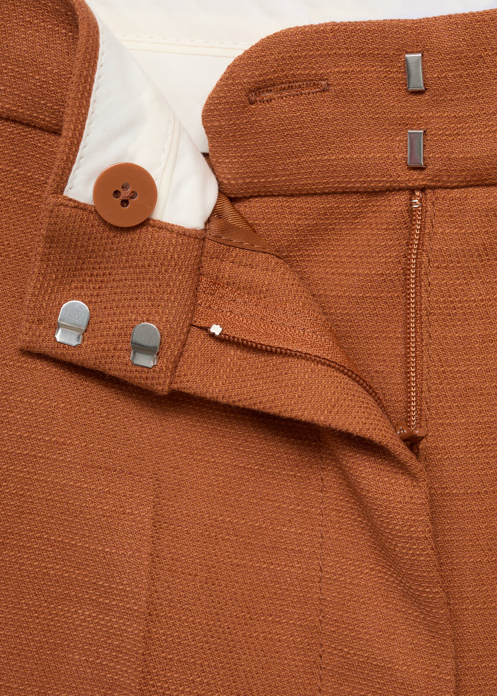 Cotton and linen-blend suit pants - Details of the article 8
