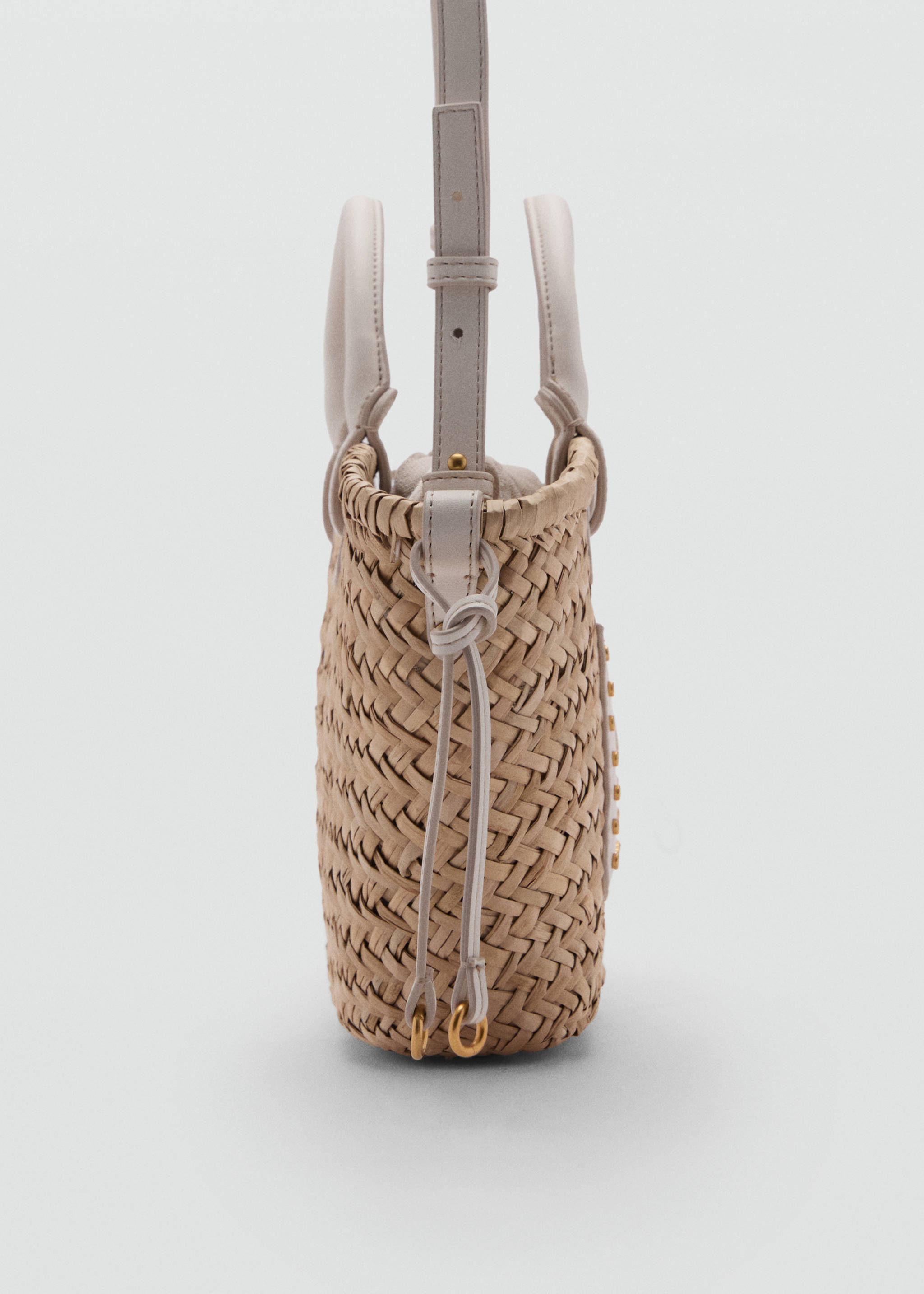 Small double-handle natural fibre basket - Details of the article 1