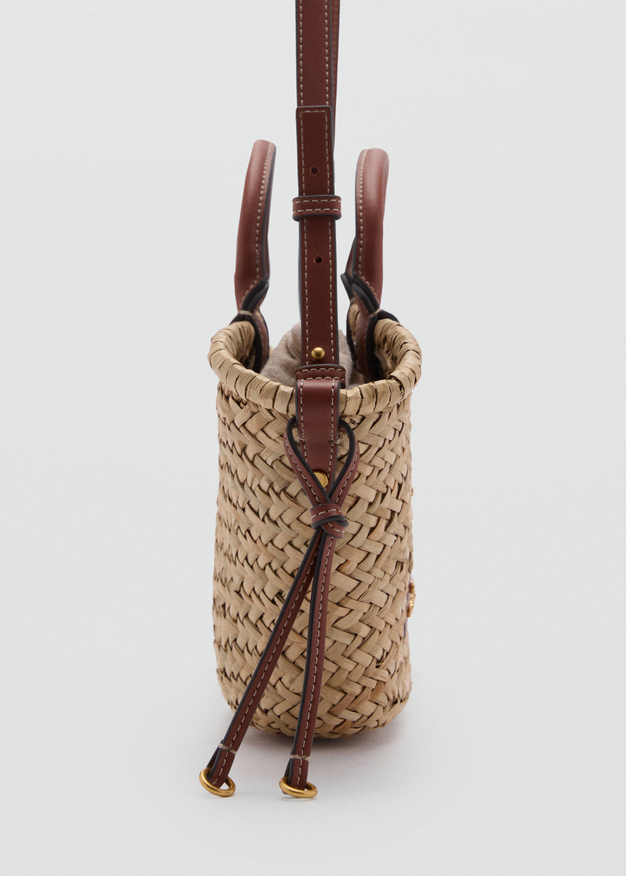Small double-handle natural fibre basket - Details of the article 1