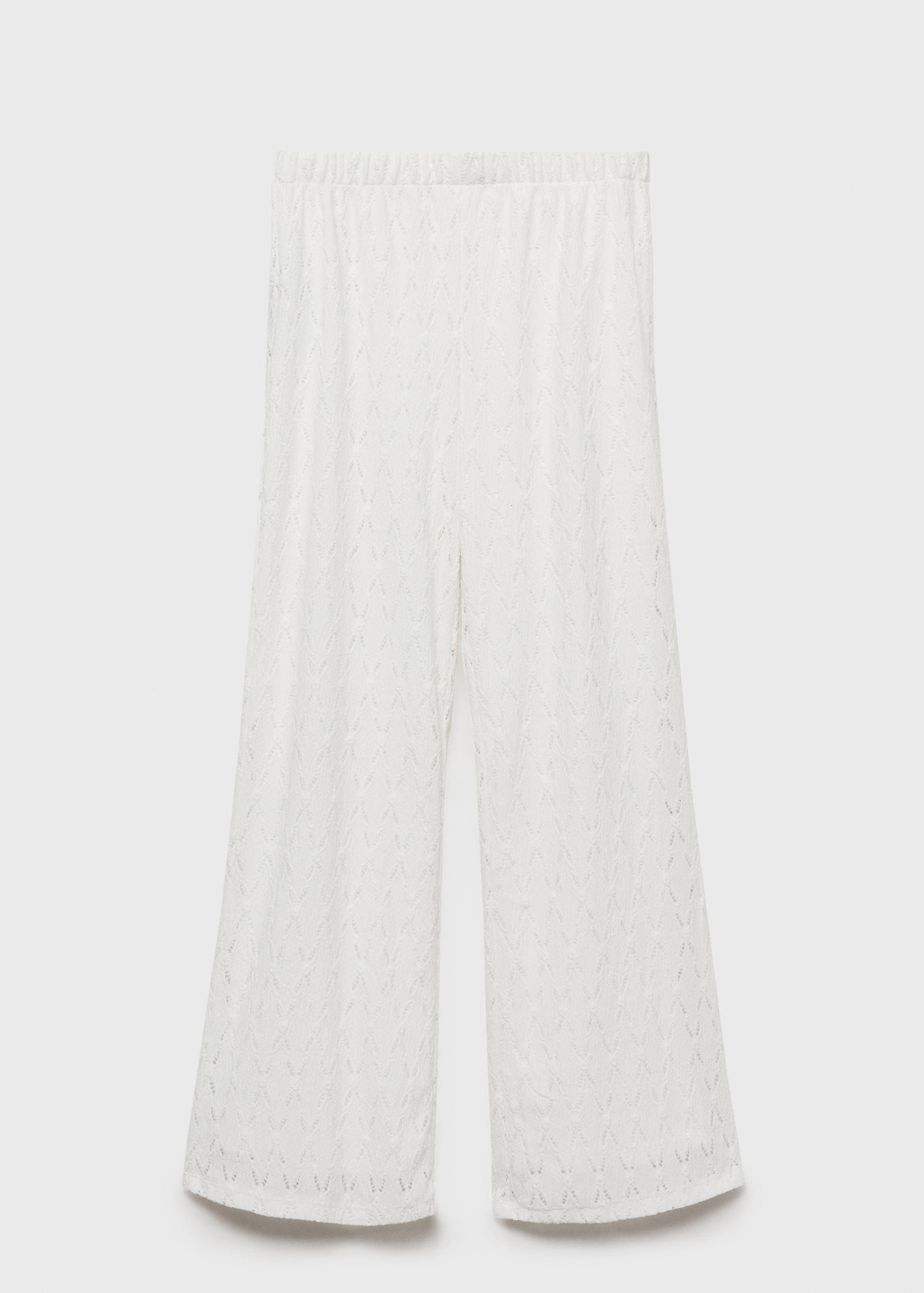 Swiss-embroidered pants - Article without model