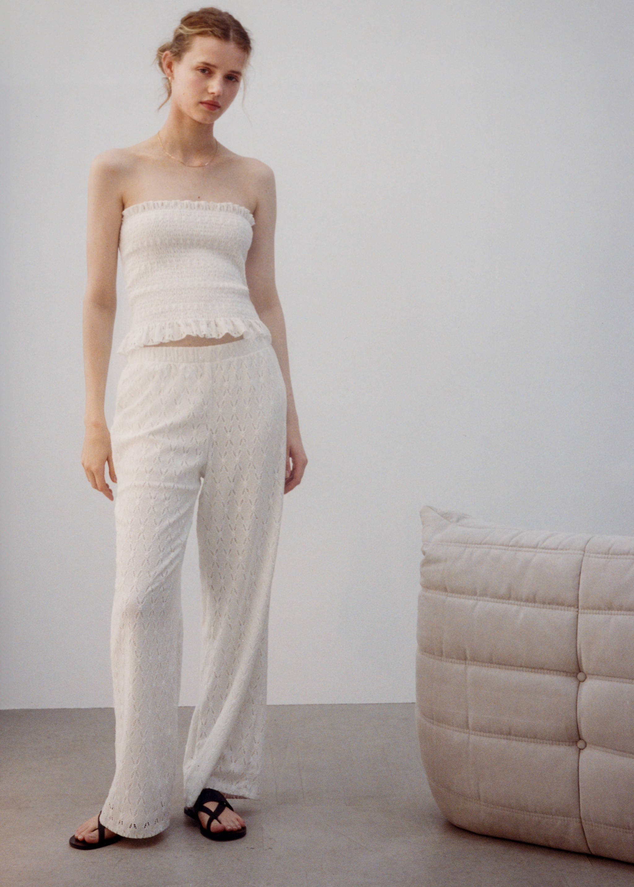 Swiss-embroidered pants - Details of the article 5