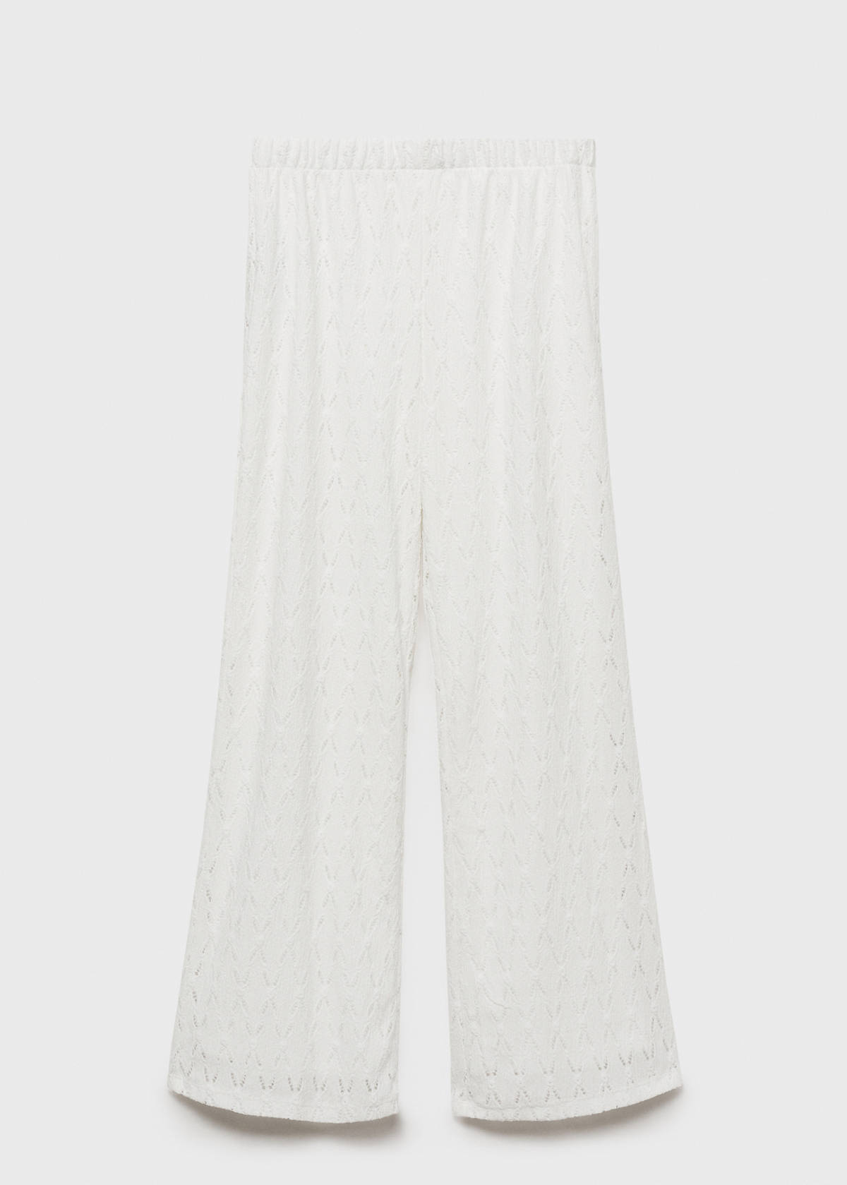 Swiss-embroidered trousers — Off White