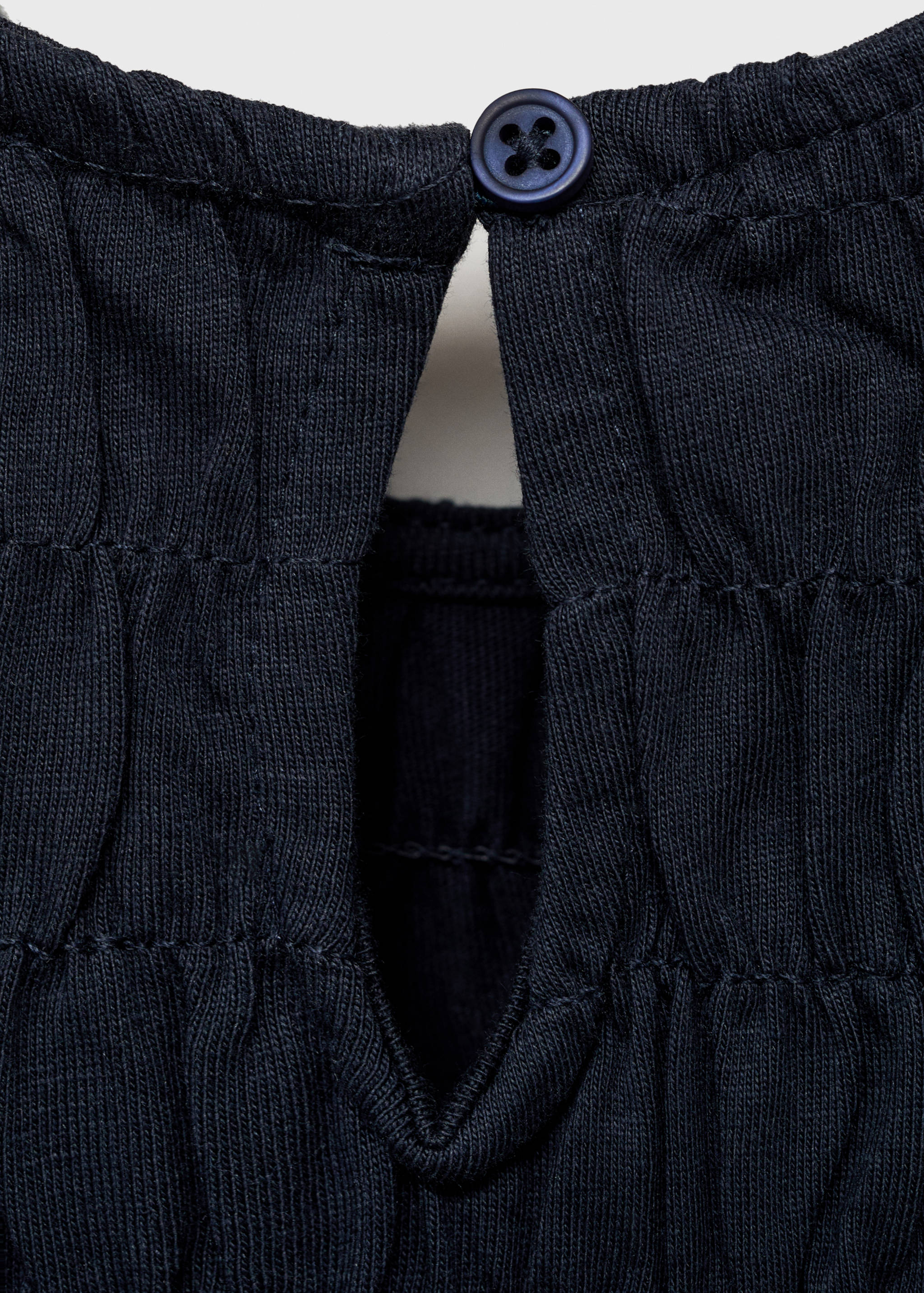 Vestido comprido com pormenor rufado - Pormenor do artigo 0