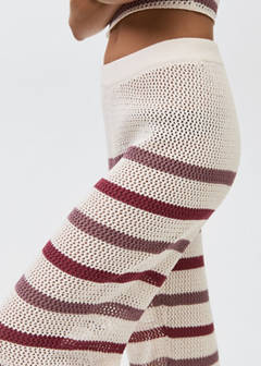 Striped openwork knit pants — Off White 6