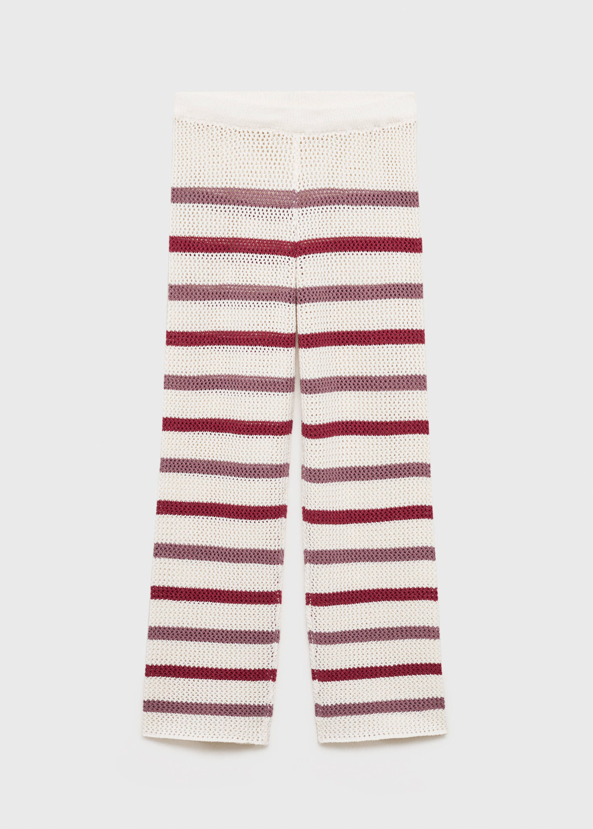 Knit pants with stripes - Article without model