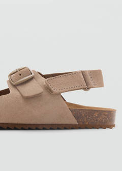 Buckle leather sandals — Sand 3