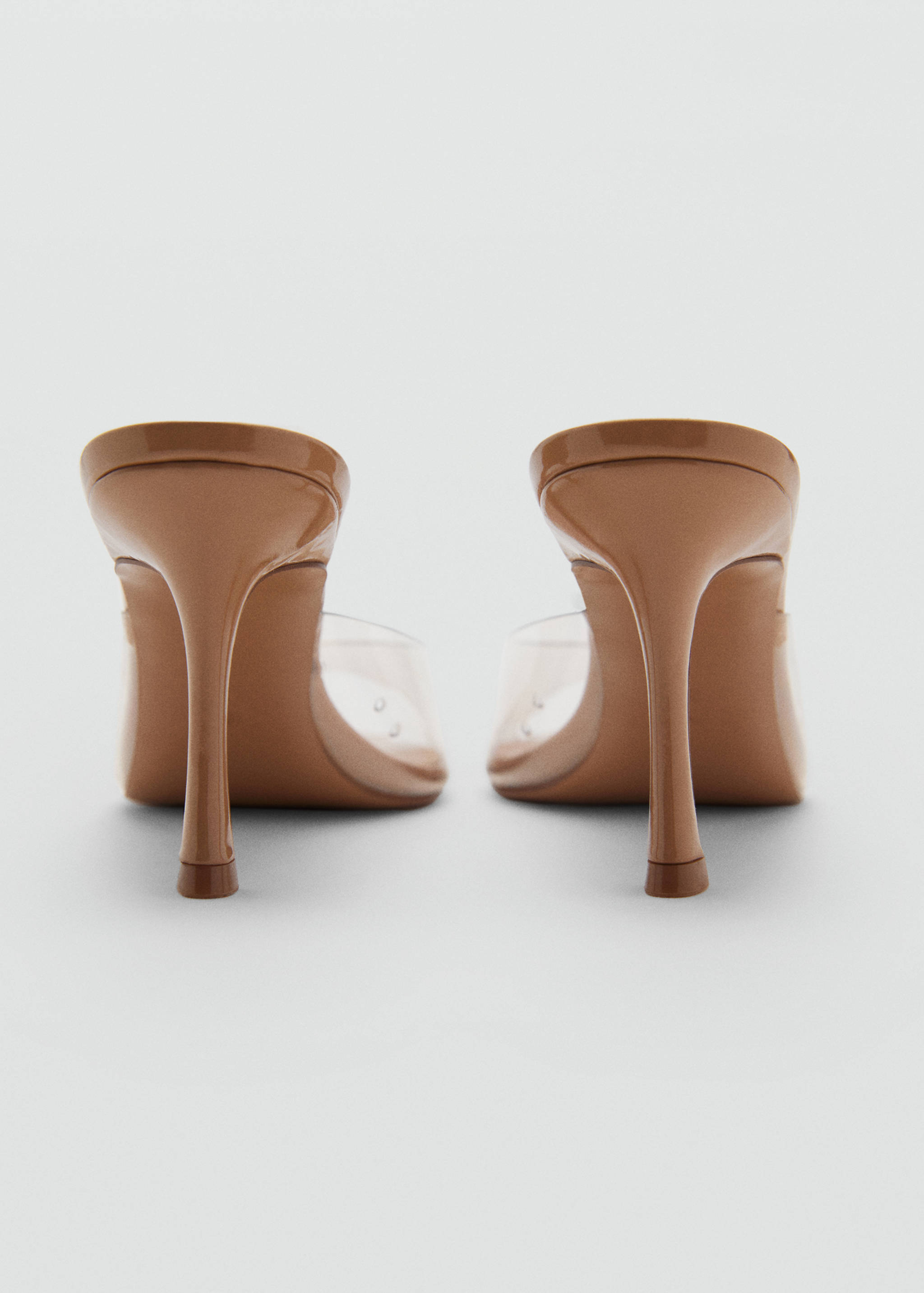 Heeled sandals with vinyl panels - Panoramic plane