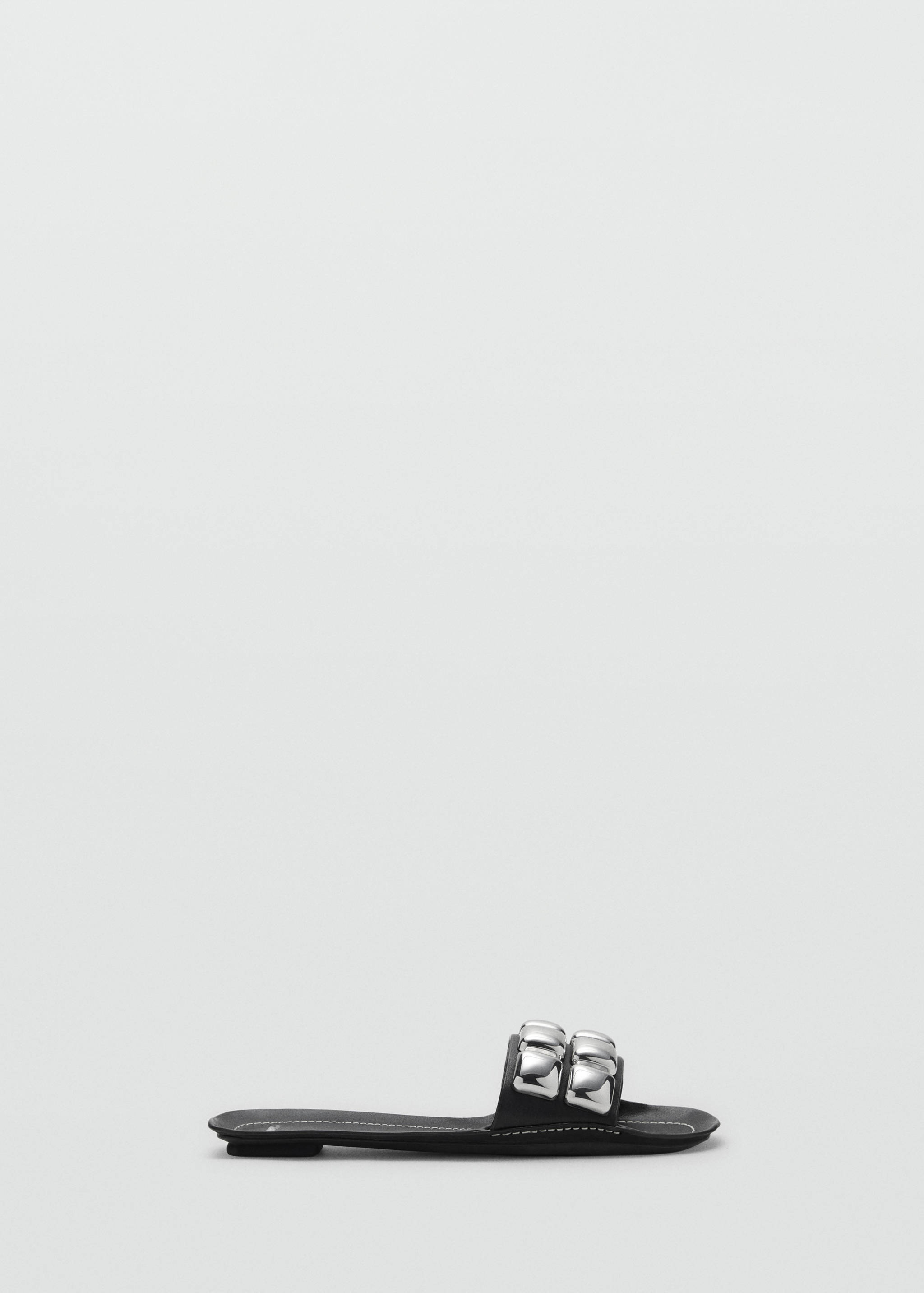 Leather sandal with maxi studs - Article without model