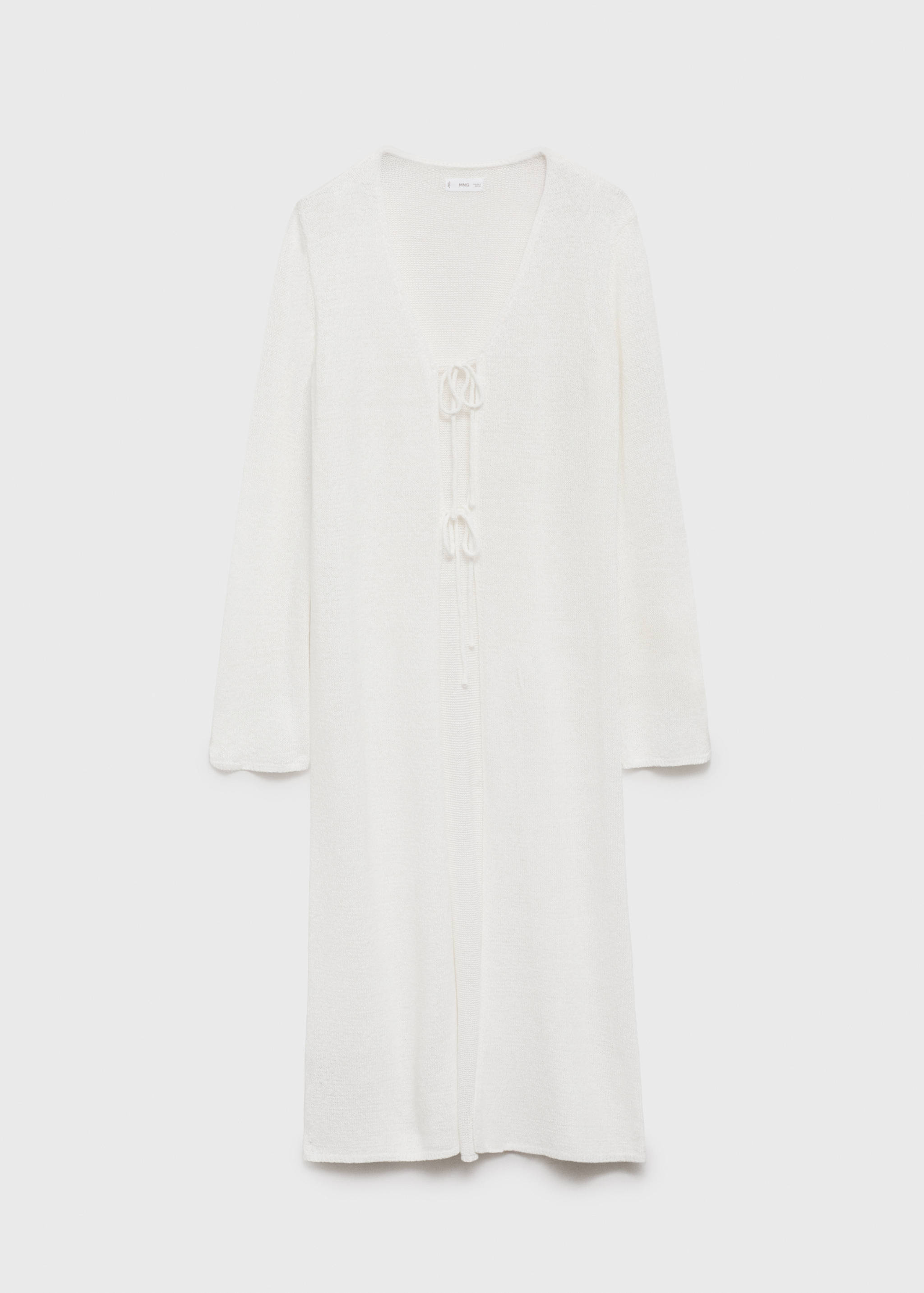 Knit long cardigan - Article without model