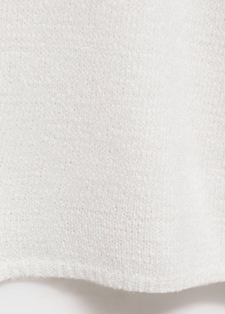 Knit long cardigan — Off White