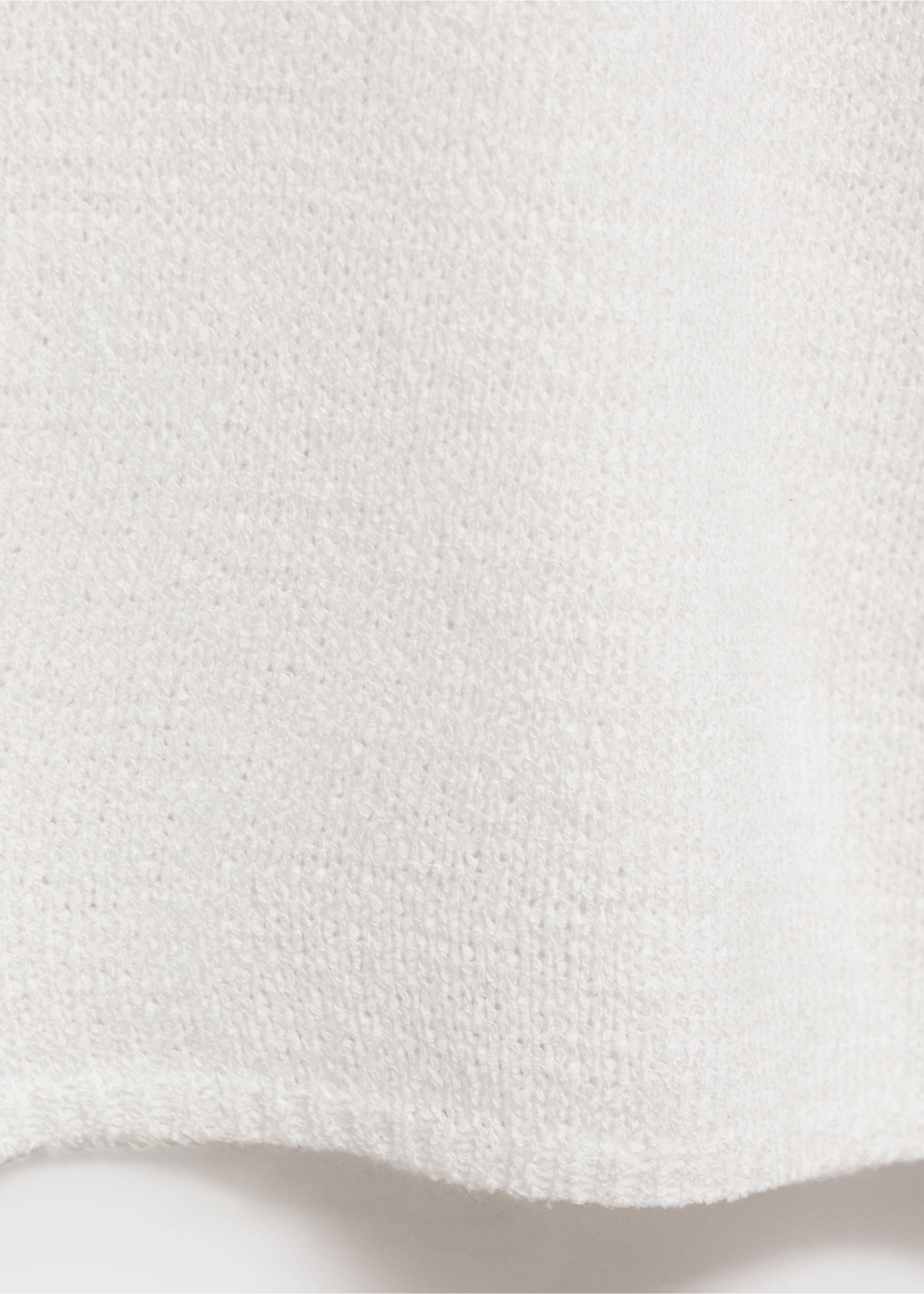 Cárdigan largo punto - Detalle del artículo 0, Blanco roto. Ref: 87076344-00.
