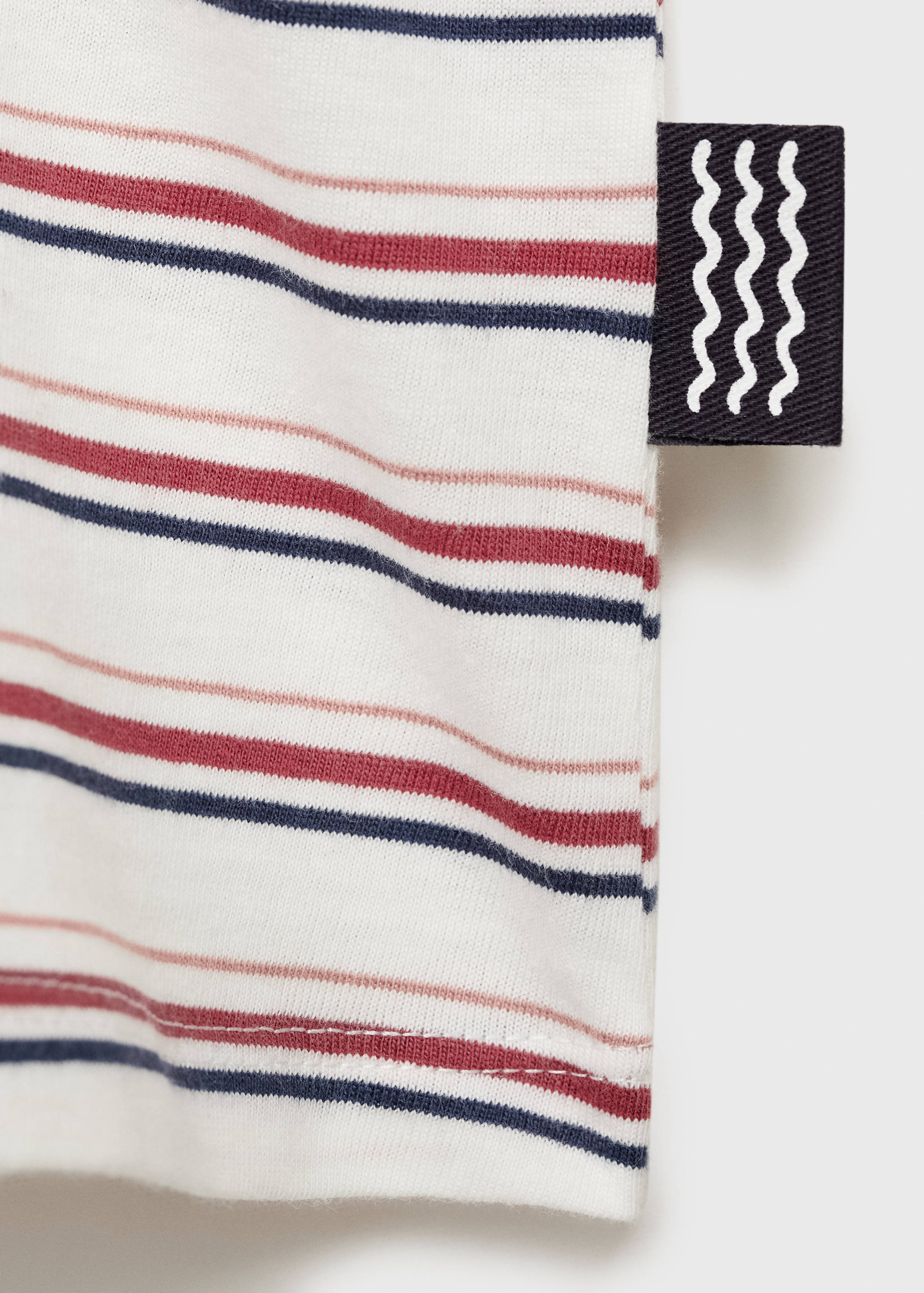 Striped cotton T-shirt - Details of the article 0