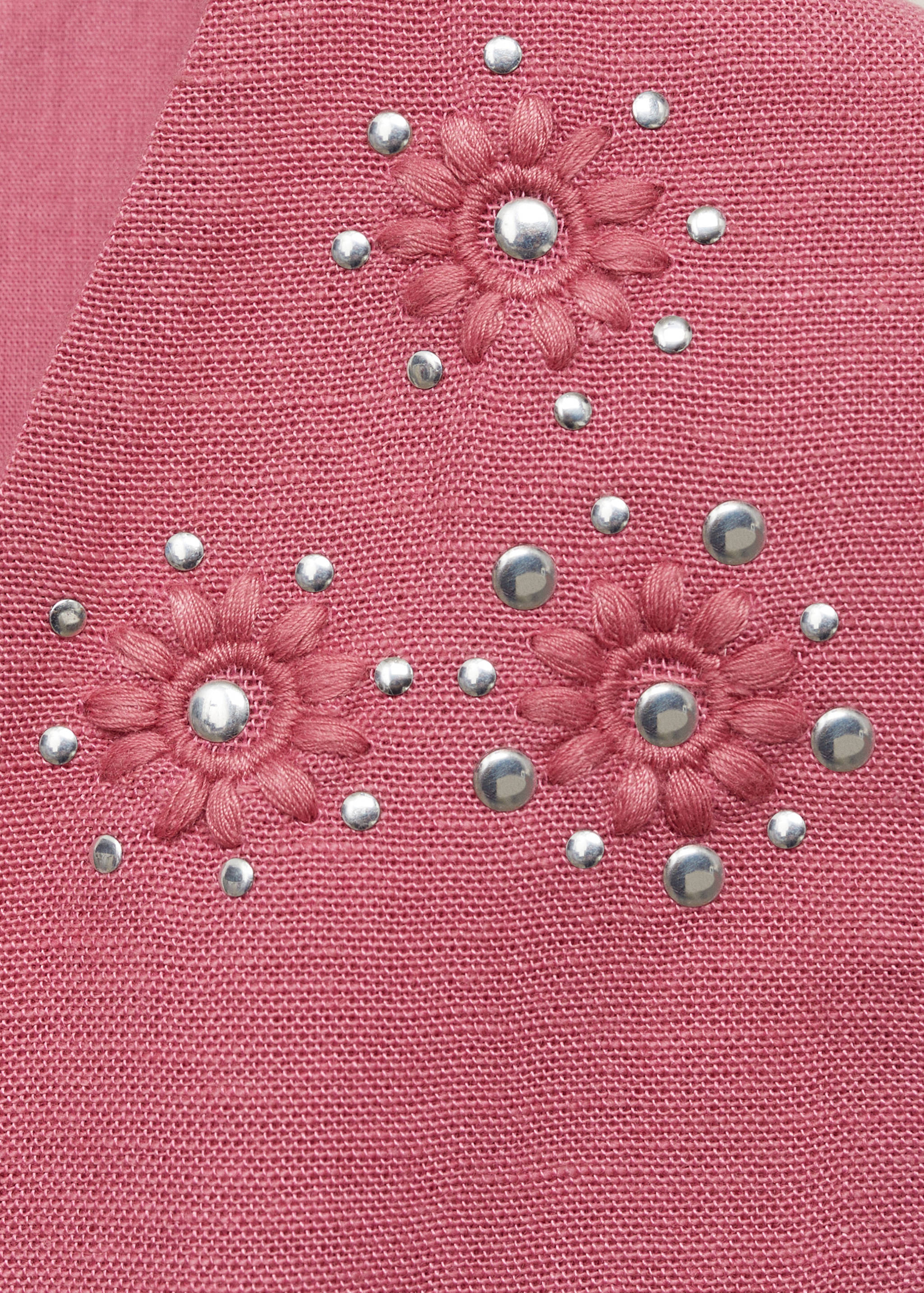 Embroidered vest with bows - Details of the article 8