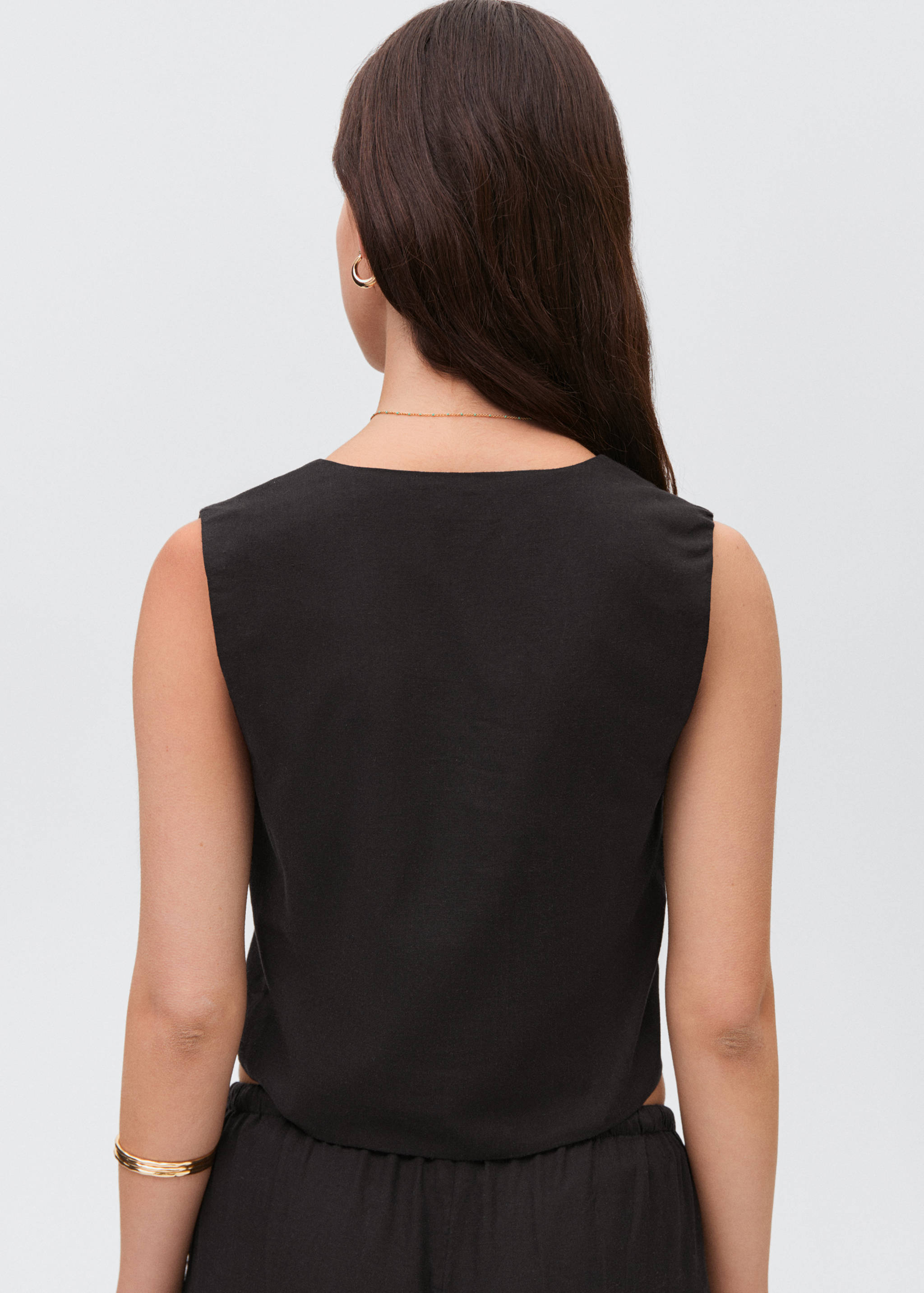 Chaleco lino botones - Reverso del artículo