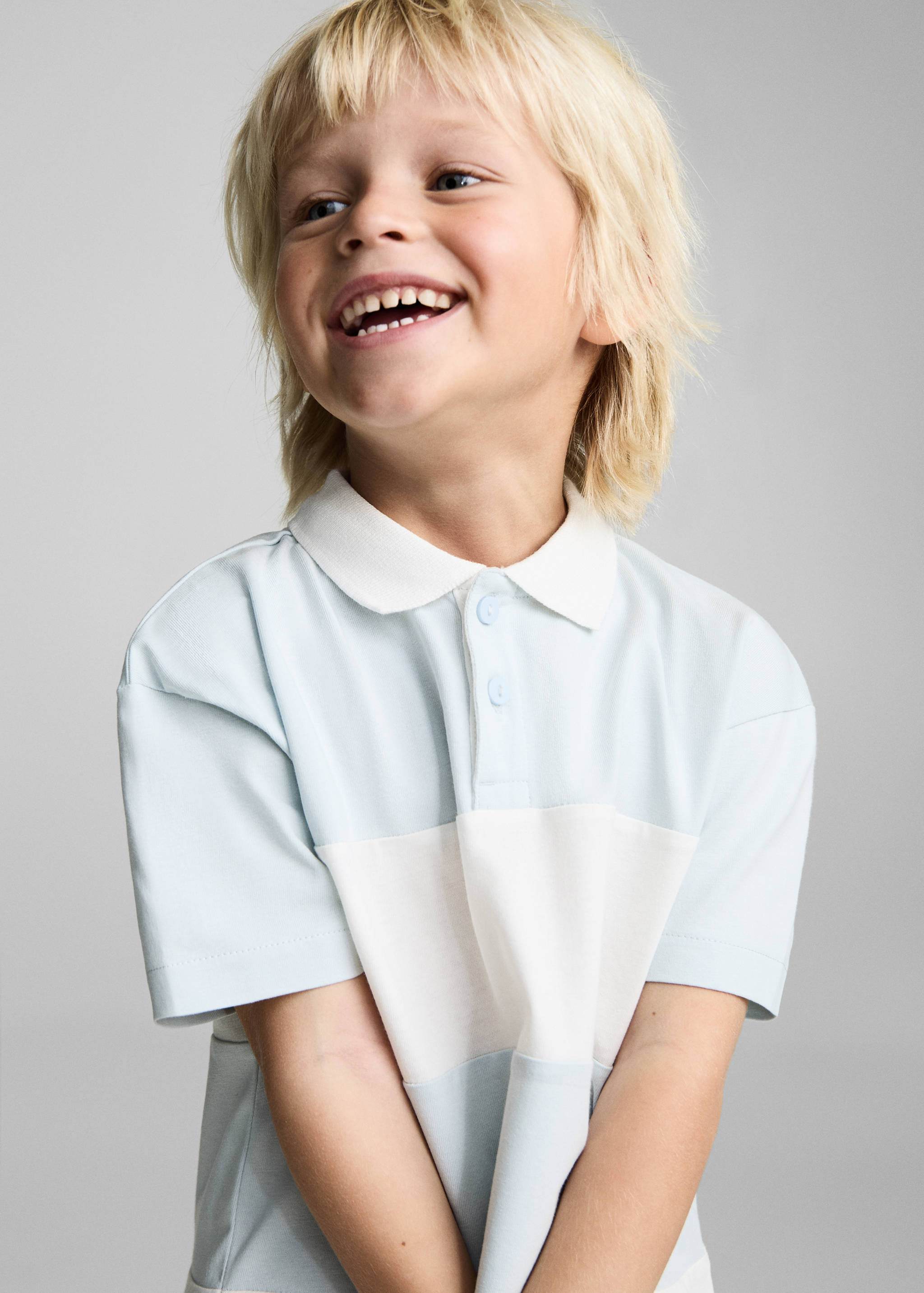 قميص بولو قطني مخطط - تفاصيل المنتج 1