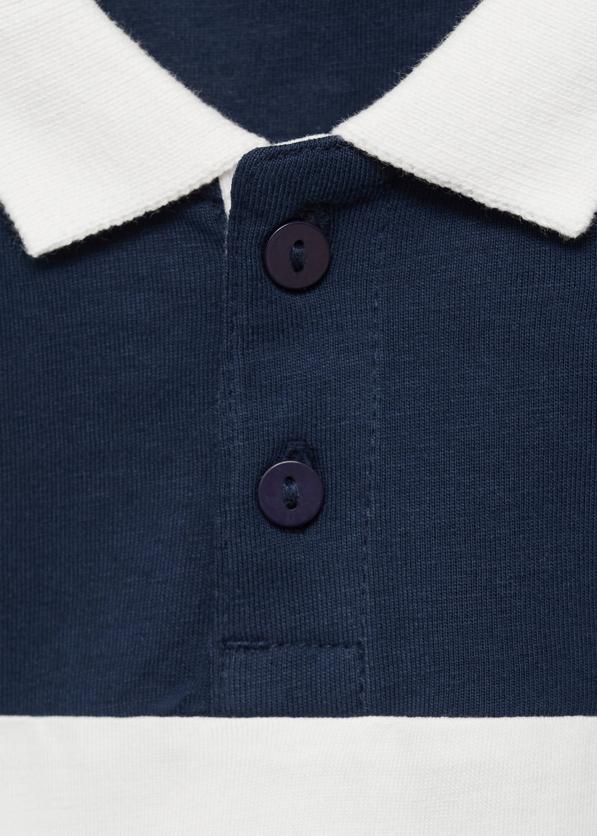 Striped cotton polo shirt - Details of the article 8