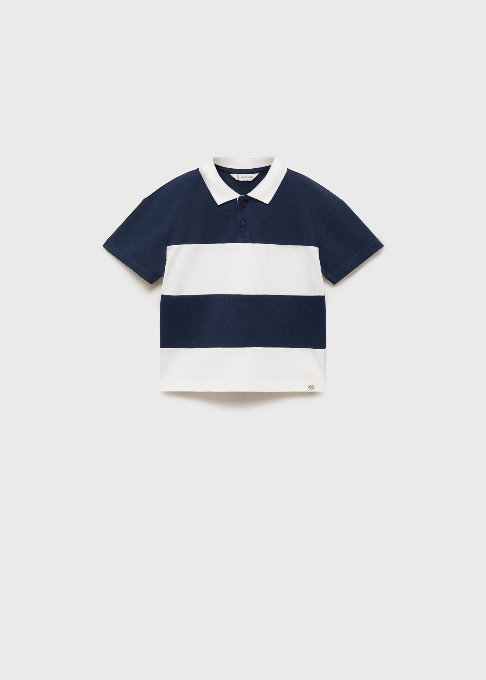 Striped cotton polo shirt - Article without model